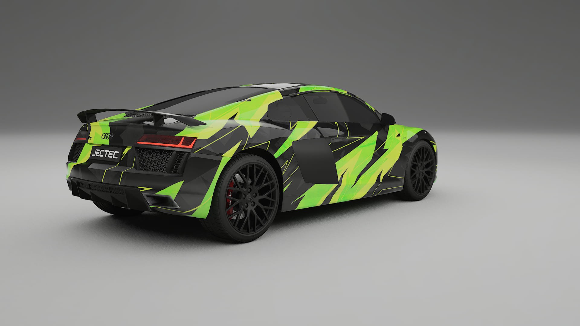 Audi R8 typ-4S prefacelift pre-LCI NINJA TURTLES – Kit Wrap PPF Personalizzato in Pellicola Poliuretanica Stampabile