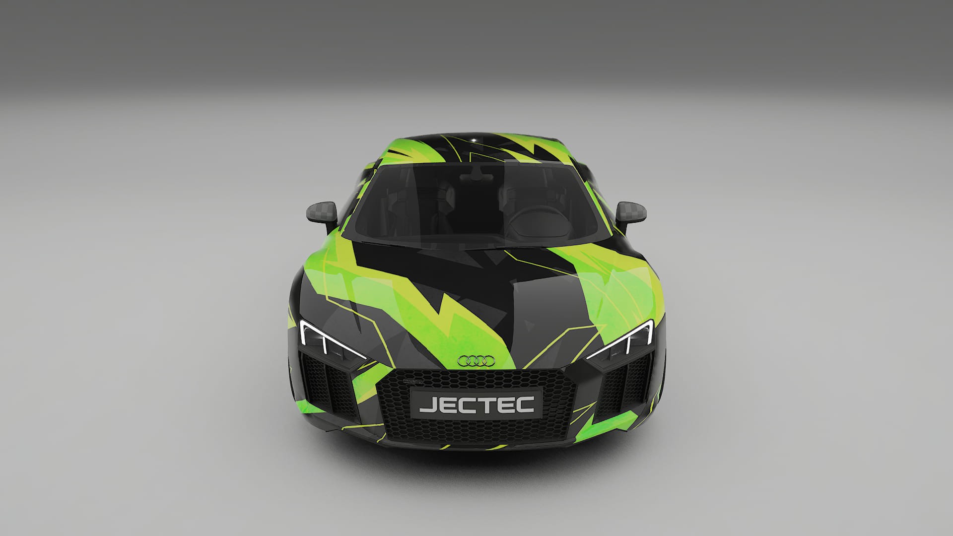 Audi R8 typ-4S prefacelift pre-LCI NINJA TURTLES – Kit Wrap PPF Personalizzato in Pellicola Poliuretanica Stampabile