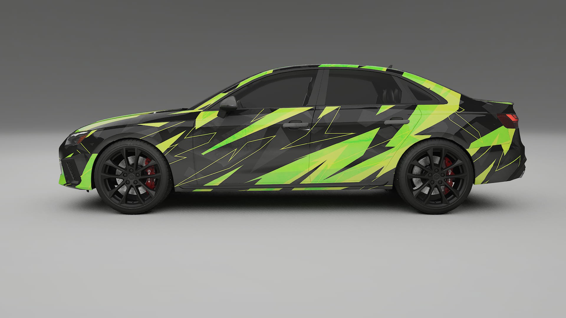 Audi S4 Sedan B9 facelift LCI NINJA TURTLES – Kit Wrap PPF Personalizzato in Pellicola Poliuretanica Stampabile