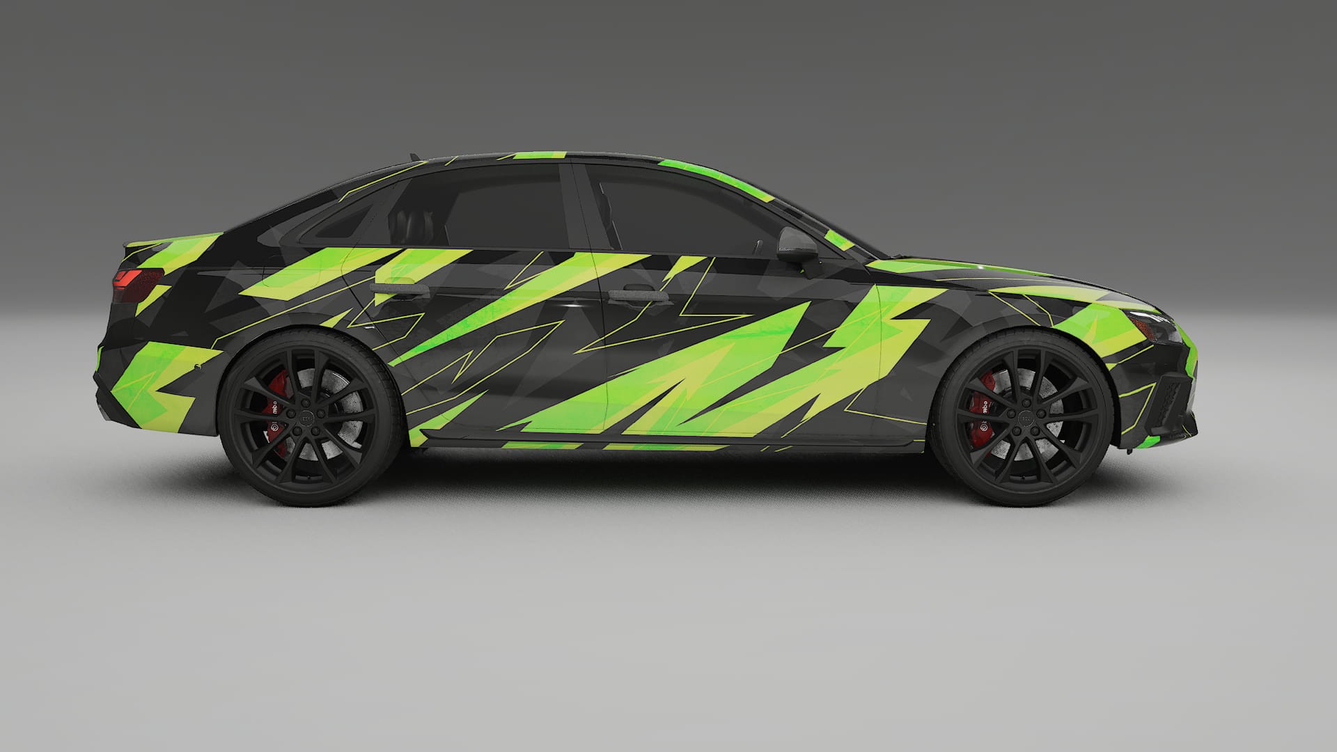 Audi S4 Sedan B9 facelift LCI NINJA TURTLES – Kit Wrap PPF Personalizzato in Pellicola Poliuretanica Stampabile