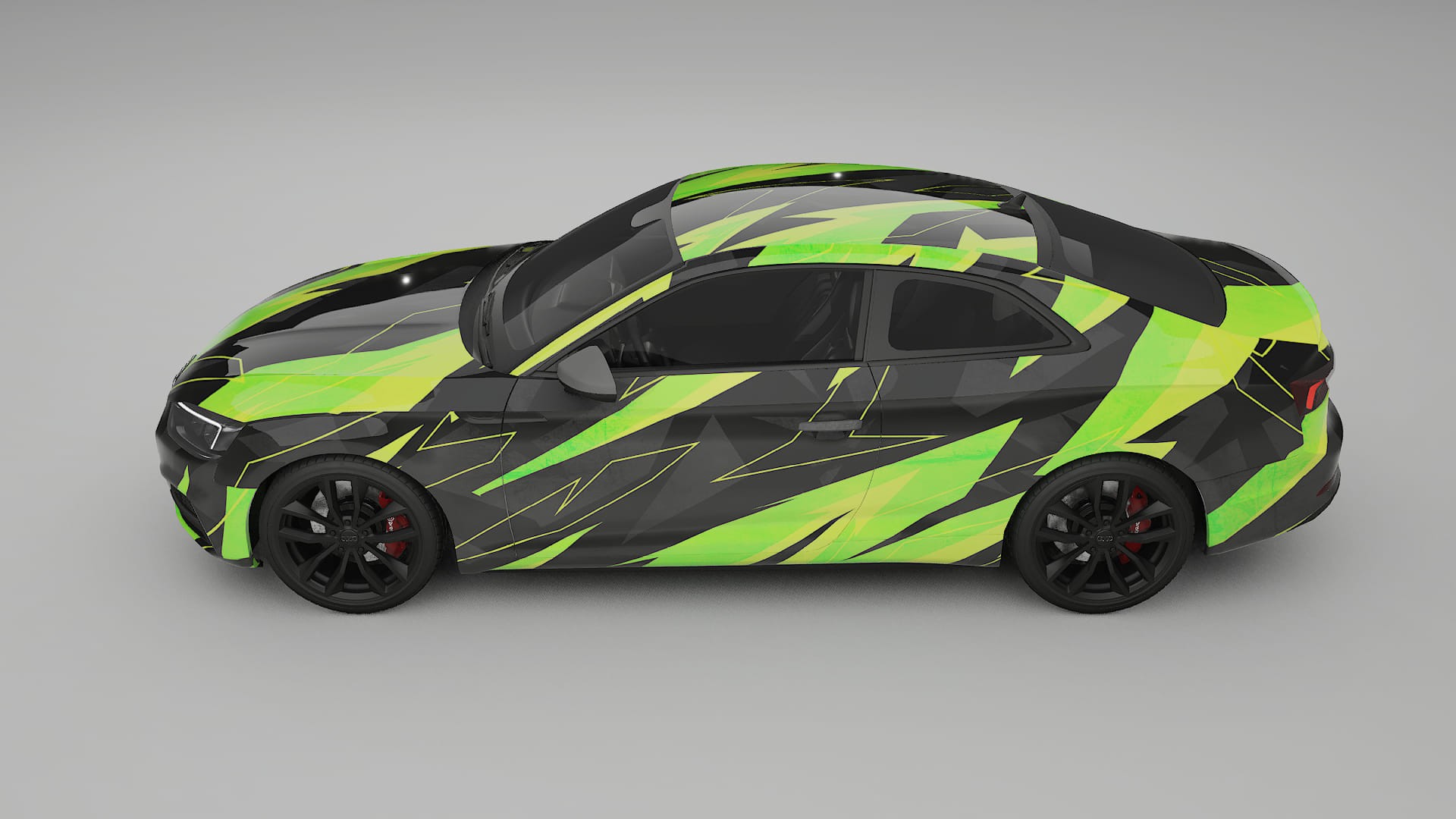 Audi S5 B9 prefacelift pre-LCI NINJA TURTLES – Kit Wrap PPF Personalizzato in Pellicola Poliuretanica Stampabile