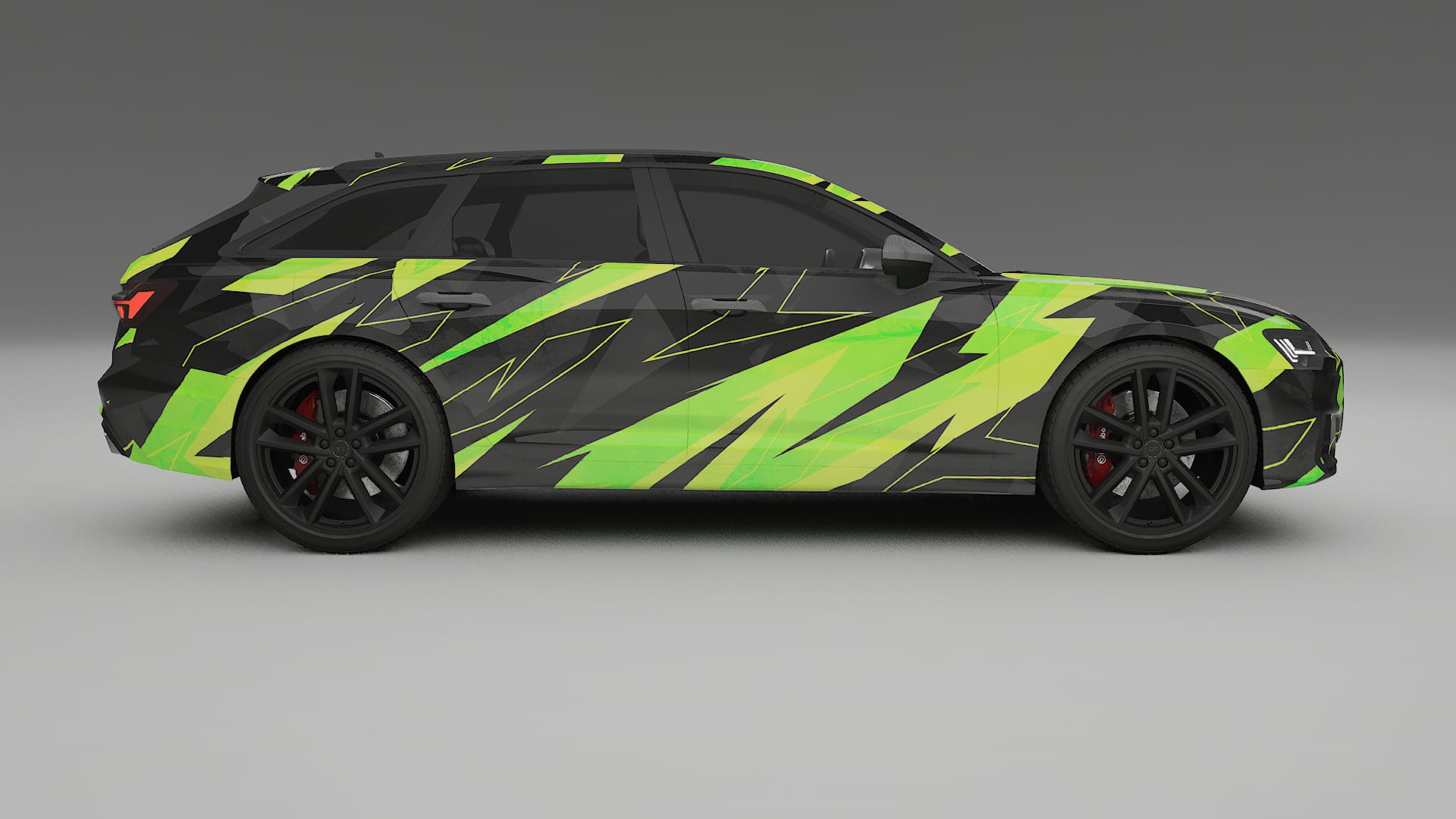 Audi S6 Avant prefacelift pre-LCI C8 NINJA TURTLES – Kit Wrap PPF Personalizzato in Pellicola Poliuretanica Stampabile