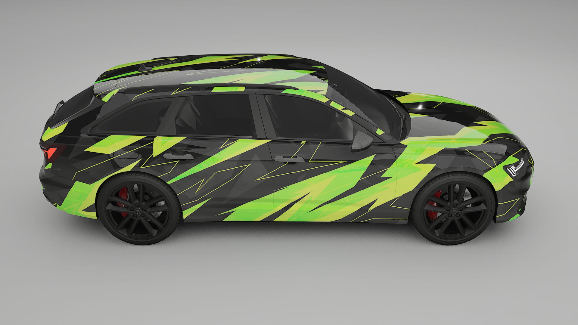 Audi S6 Avant prefacelift pre-LCI C8 NINJA TURTLES – Kit Wrap PPF Personalizzato in Pellicola Poliuretanica Stampabile