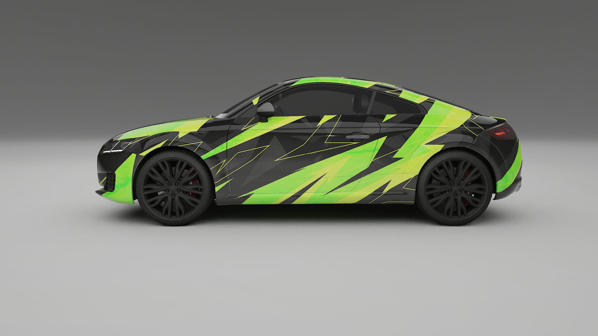 Audi TT Coupe 8S prefacelift pre-LCI NINJA TURTLES – Kit Wrap PPF Personalizzato in Pellicola Poliuretanica Stampabile