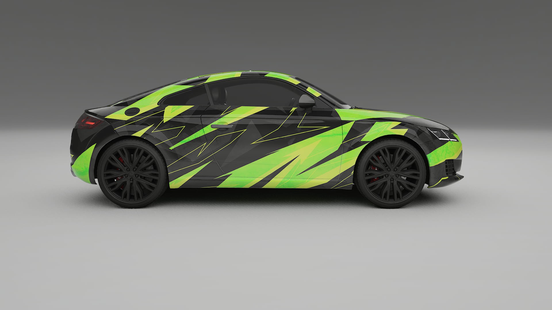 Audi TT Coupe 8S prefacelift pre-LCI NINJA TURTLES – Kit Wrap PPF Personalizzato in Pellicola Poliuretanica Stampabile