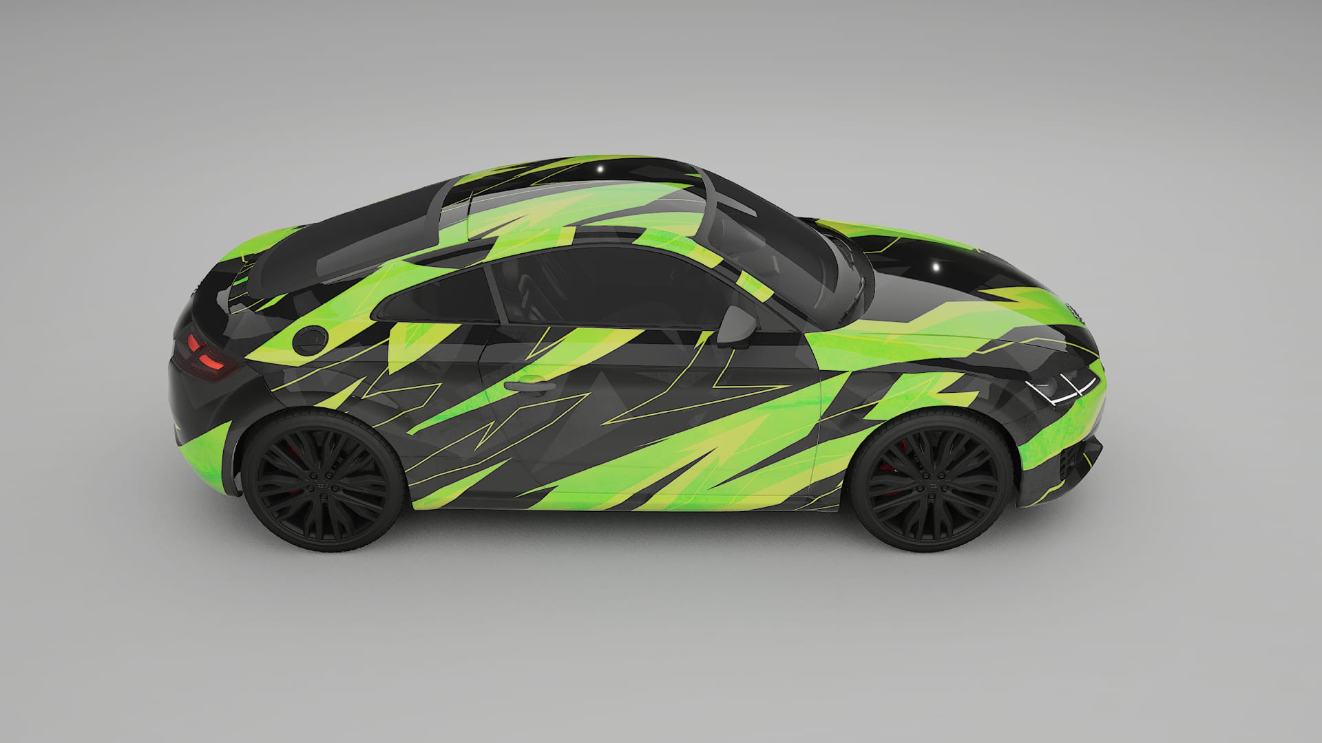 Audi TT Coupe 8S prefacelift pre-LCI NINJA TURTLES – Kit Wrap PPF Personalizzato in Pellicola Poliuretanica Stampabile