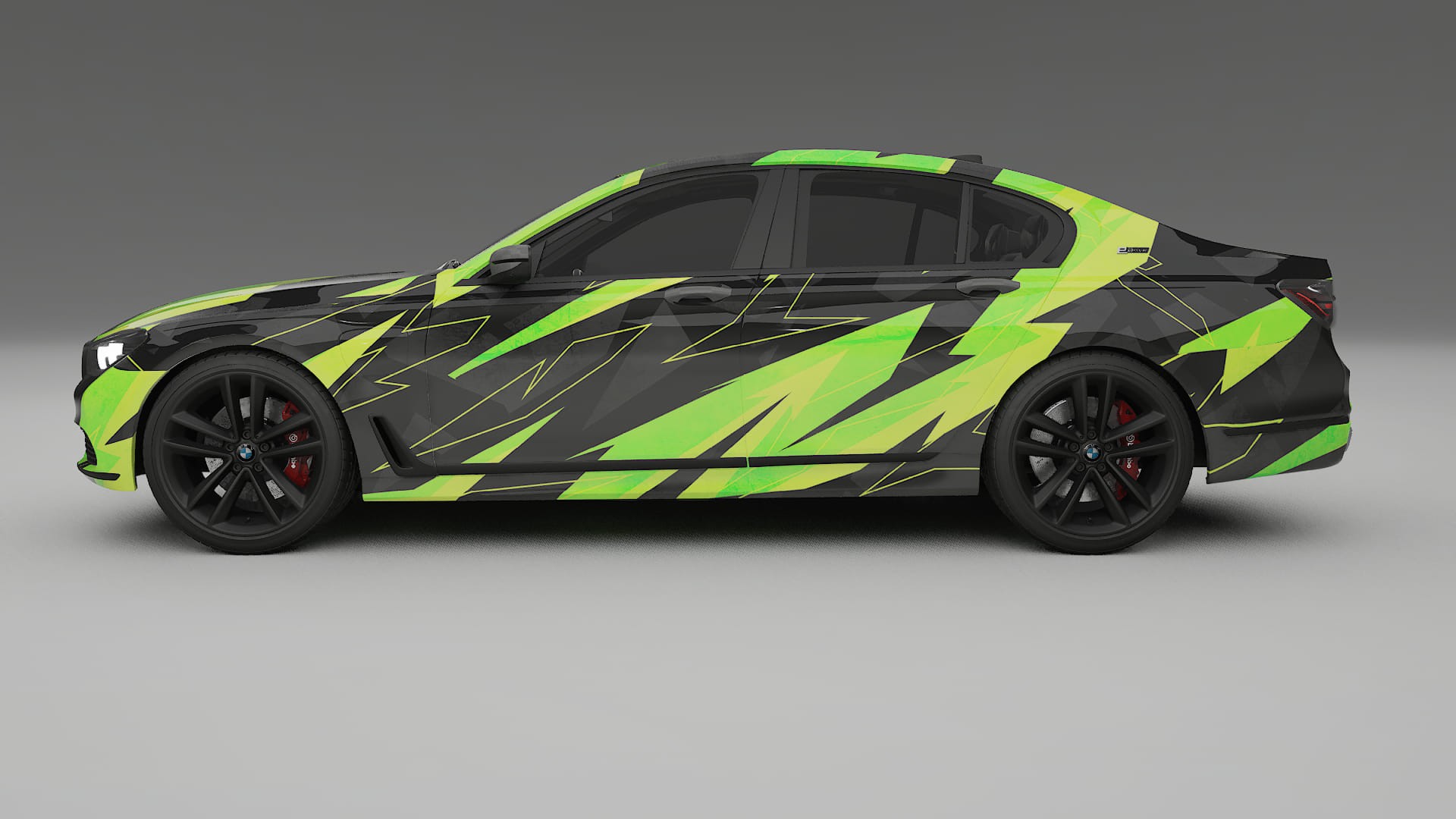 BMW 7 G11 G12 facelift LCI NINJA TURTLES – Kit Wrap PPF Personalizzato in Pellicola Poliuretanica Stampabile
