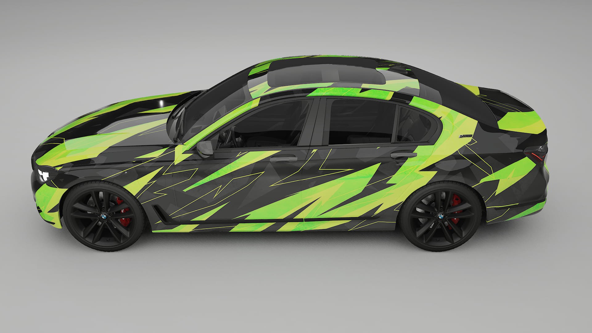 BMW 7 G11 G12 facelift LCI NINJA TURTLES – Kit Wrap PPF Personalizzato in Pellicola Poliuretanica Stampabile