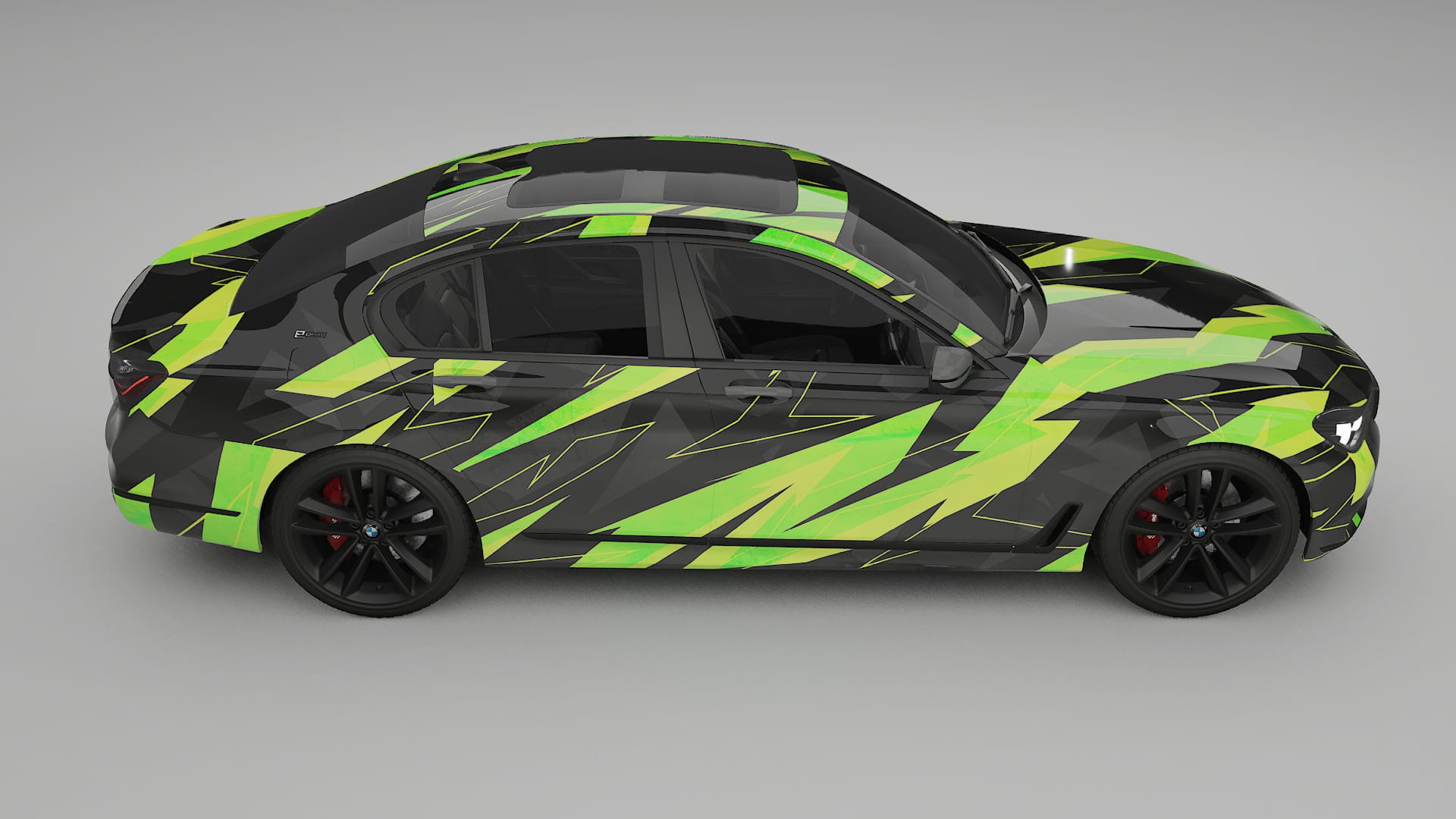 BMW 7 G11 G12 facelift LCI NINJA TURTLES – Kit Wrap PPF Personalizzato in Pellicola Poliuretanica Stampabile