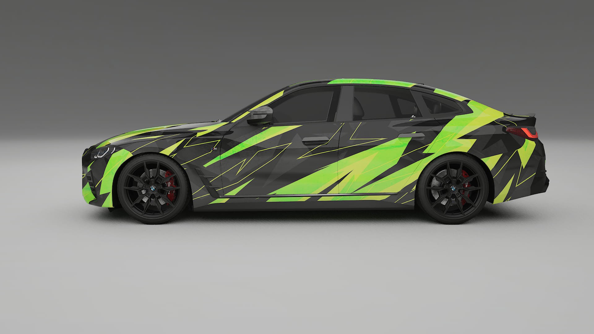 BMW I4 G26 M-Package NINJA TURTLES – Kit Wrap PPF Personalizzato in Pellicola Poliuretanica Stampabile