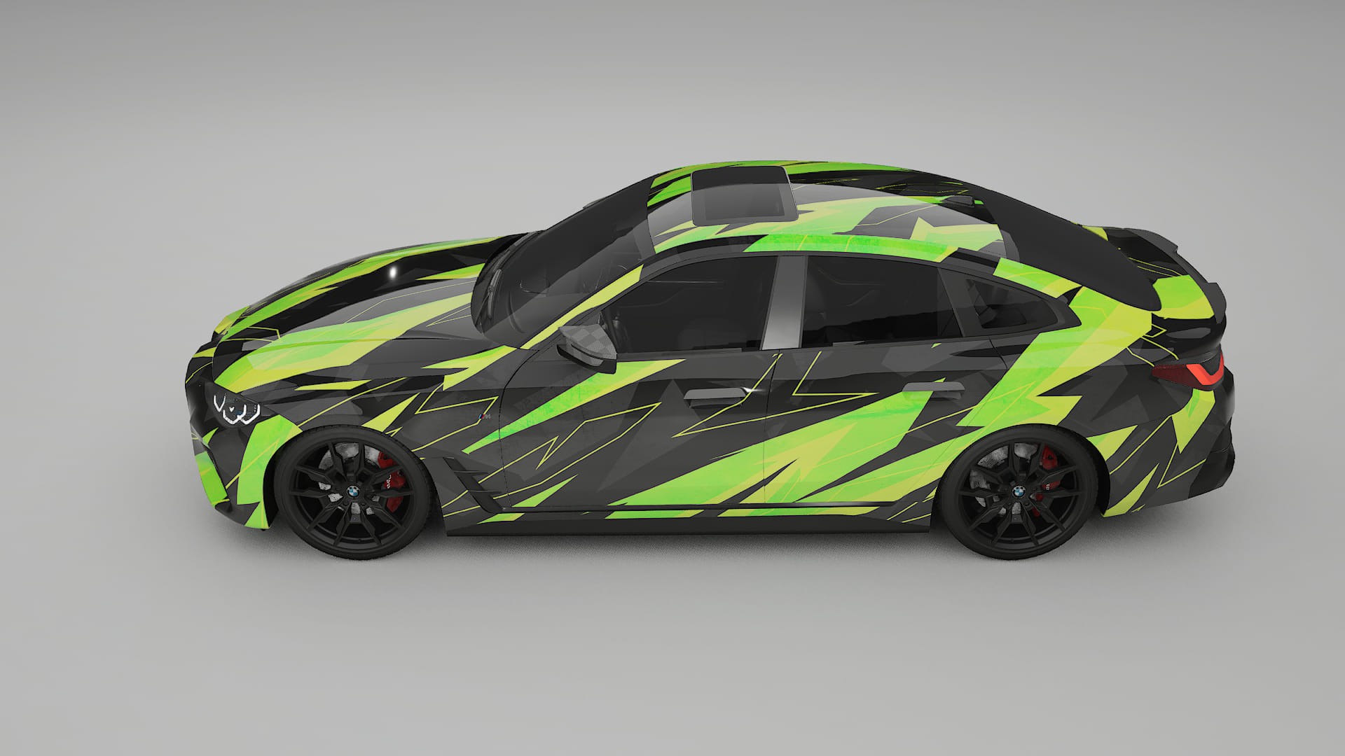 BMW I4 G26 M-Package NINJA TURTLES – Kit Wrap PPF Personalizzato in Pellicola Poliuretanica Stampabile