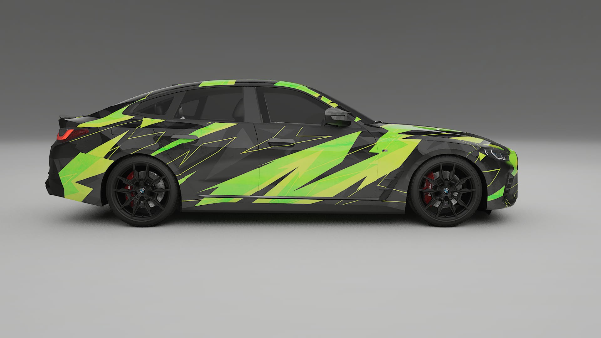 BMW I4 G26 M-Package NINJA TURTLES – Kit Wrap PPF Personalizzato in Pellicola Poliuretanica Stampabile