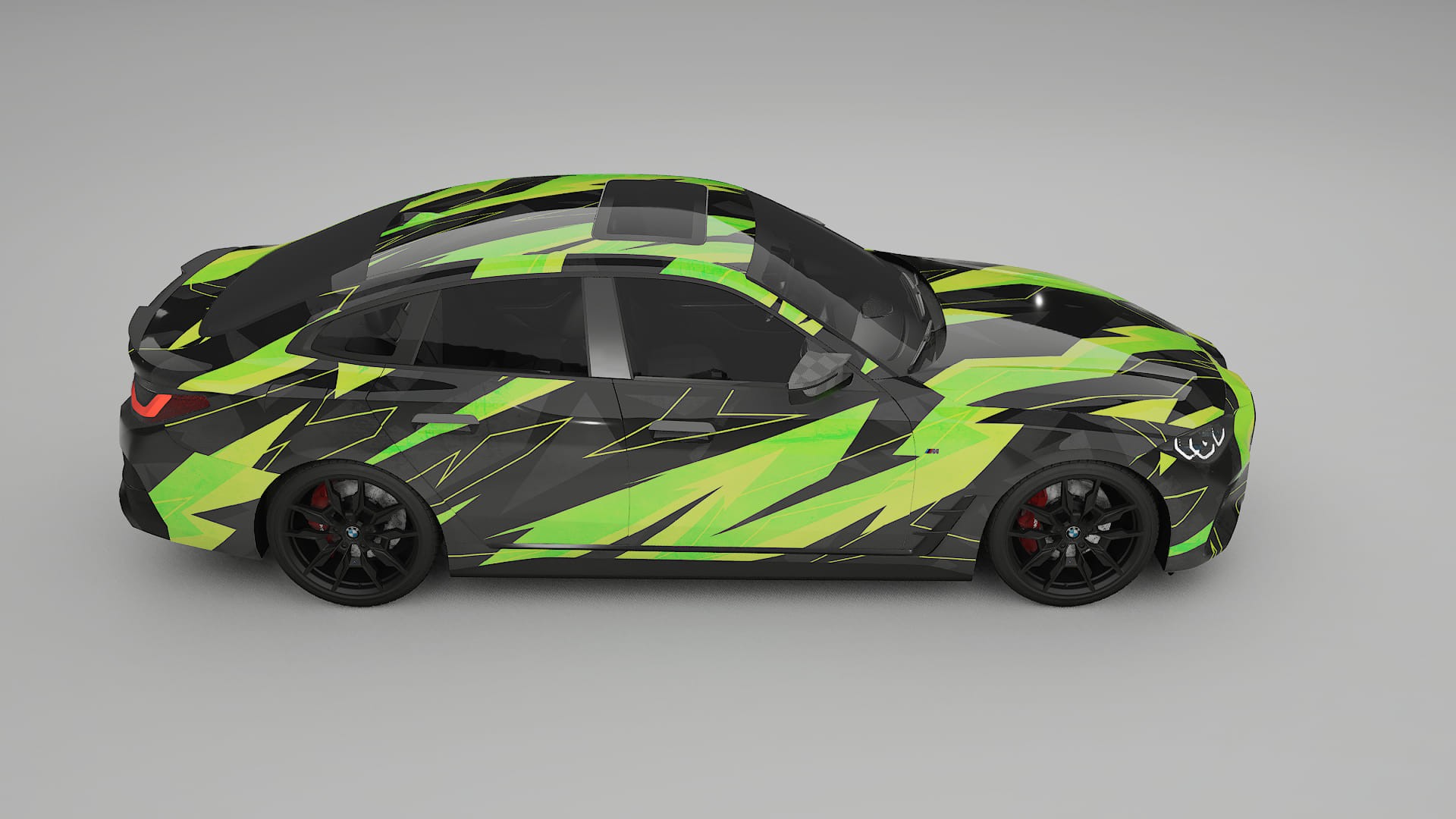BMW I4 G26 M-Package NINJA TURTLES – Kit Wrap PPF Personalizzato in Pellicola Poliuretanica Stampabile