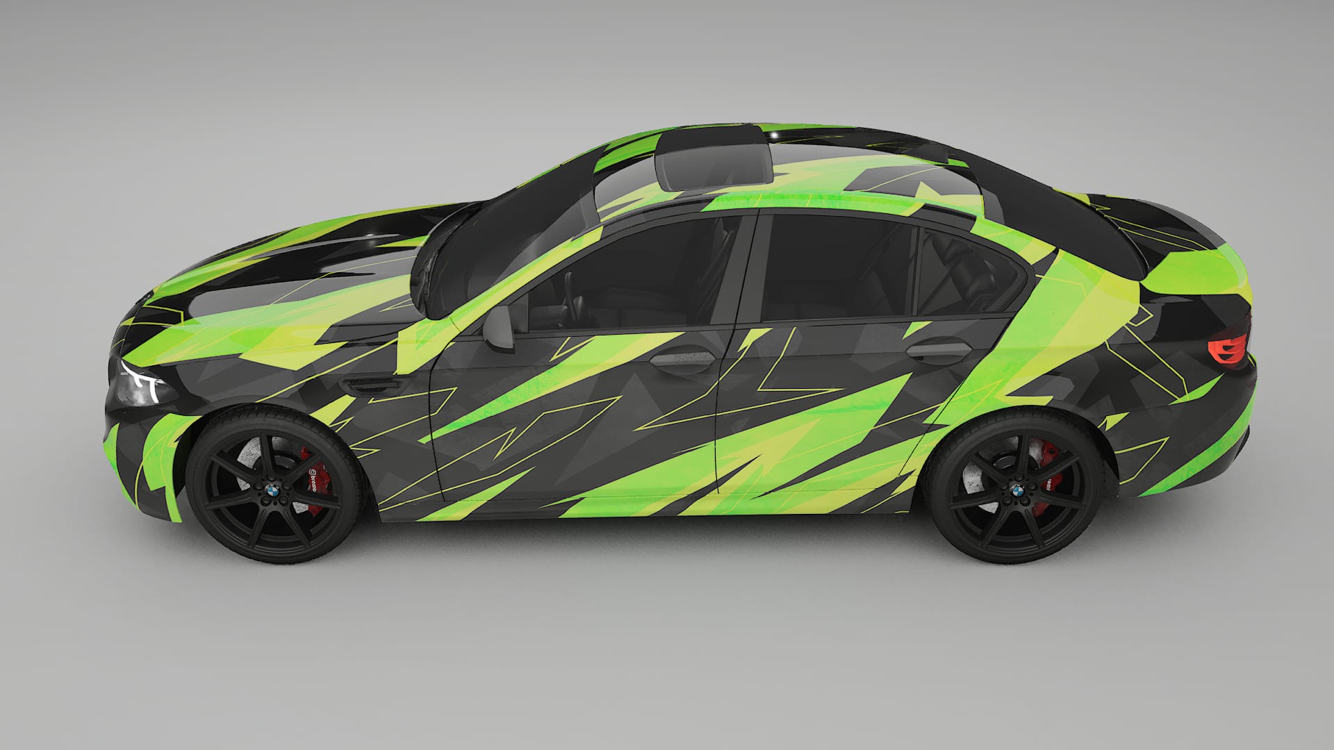 BMW M5 F10 NINJA TURTLES – Kit Wrap PPF Personalizzato in Pellicola Poliuretanica Stampabile