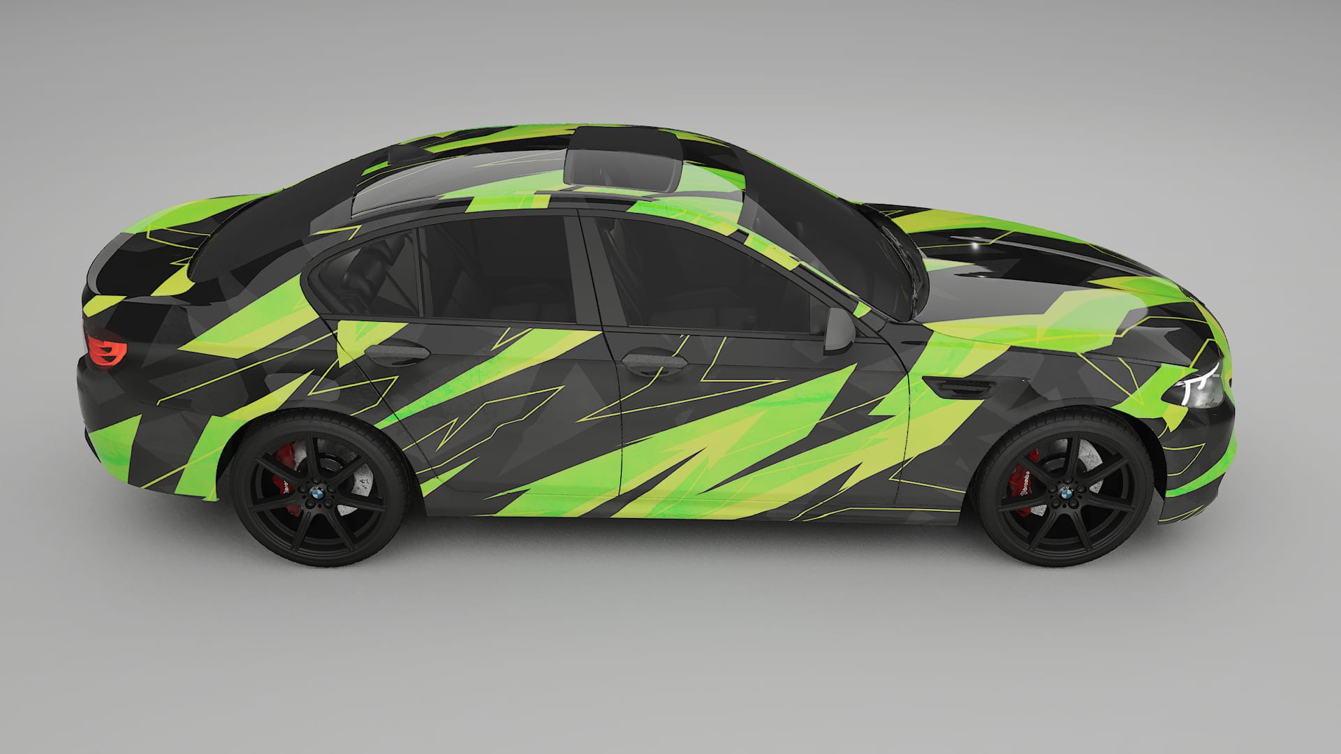 BMW M5 F10 NINJA TURTLES – Kit Wrap PPF Personalizzato in Pellicola Poliuretanica Stampabile