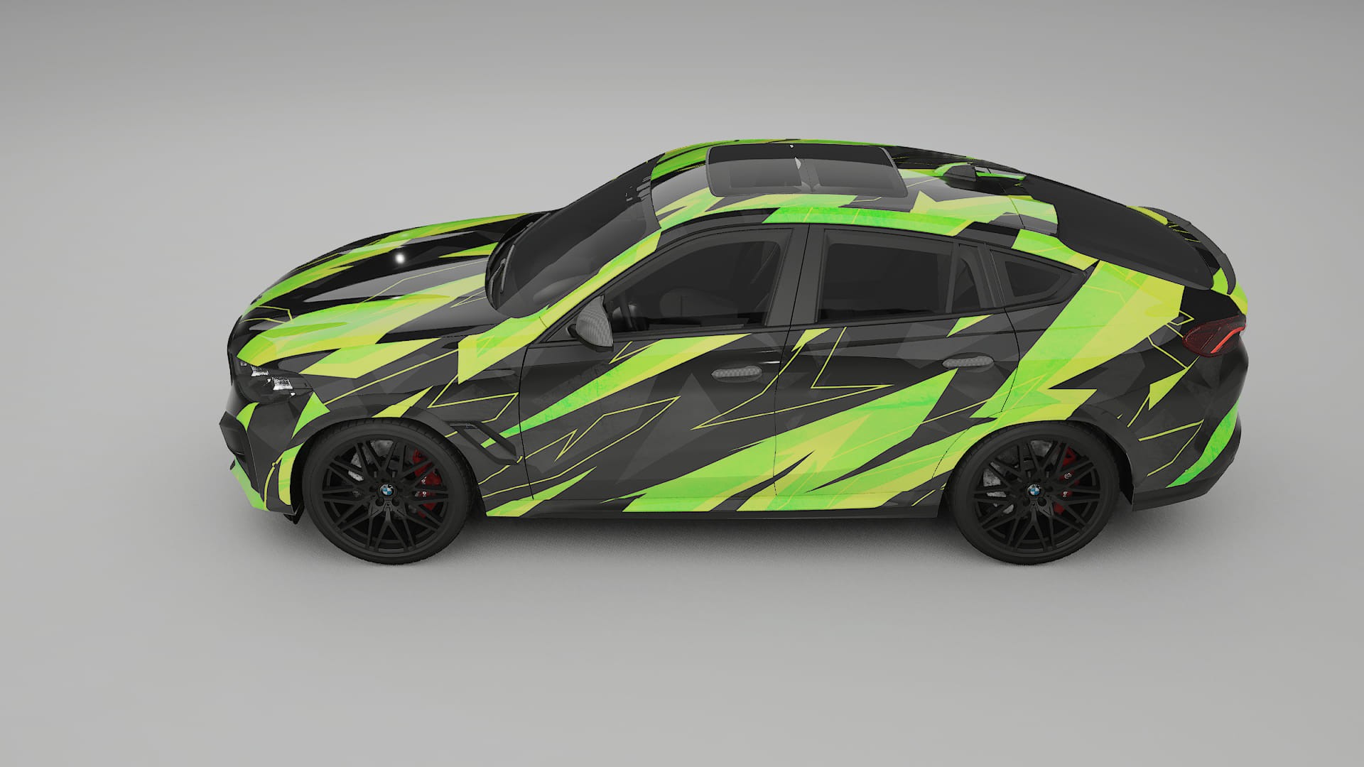 BMW X6 F96 Competition NINJA TURTLES – Kit Wrap PPF Personalizzato in Pellicola Poliuretanica Stampabile