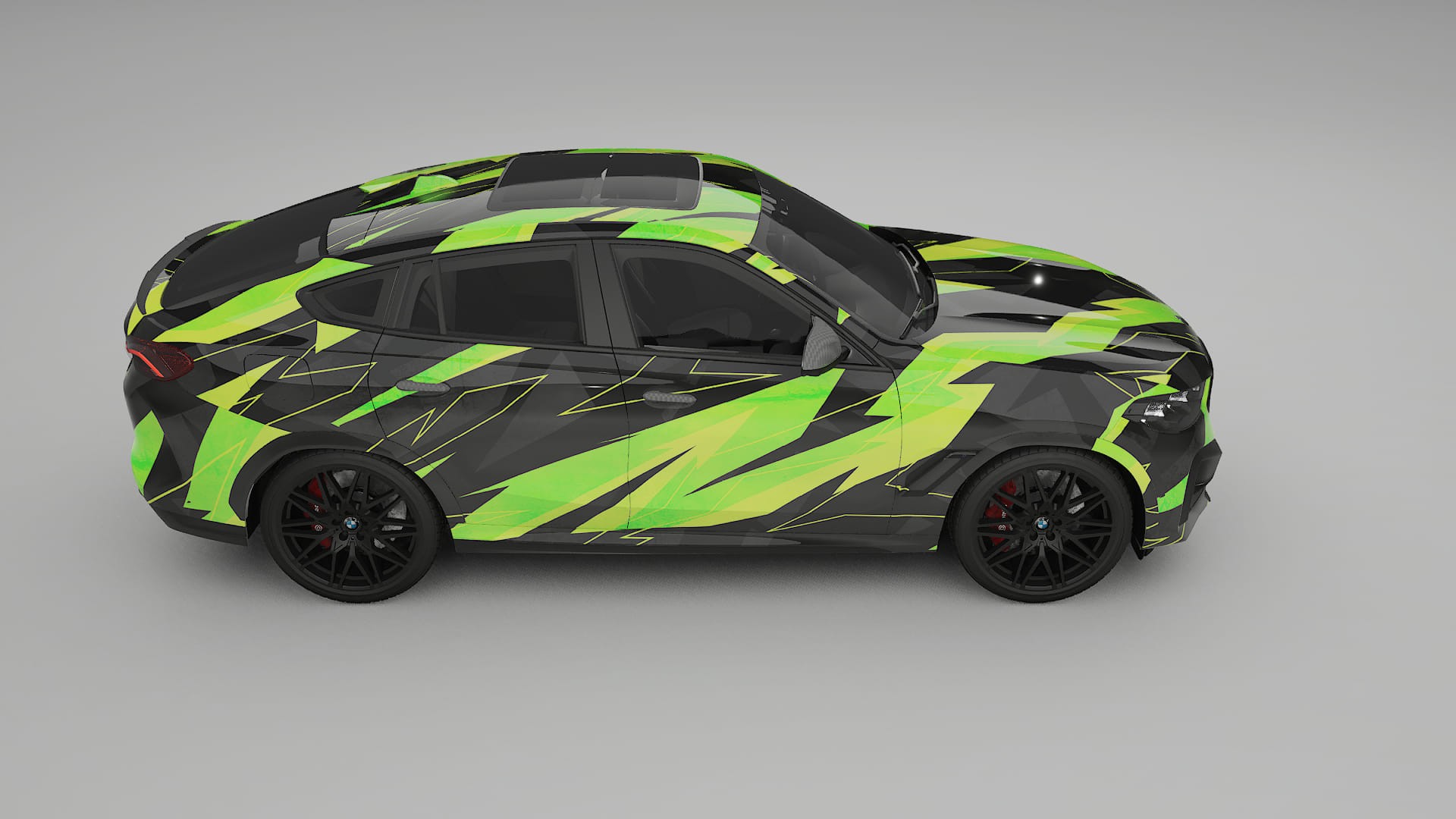 BMW X6 F96 Competition NINJA TURTLES – Kit Wrap PPF Personalizzato in Pellicola Poliuretanica Stampabile