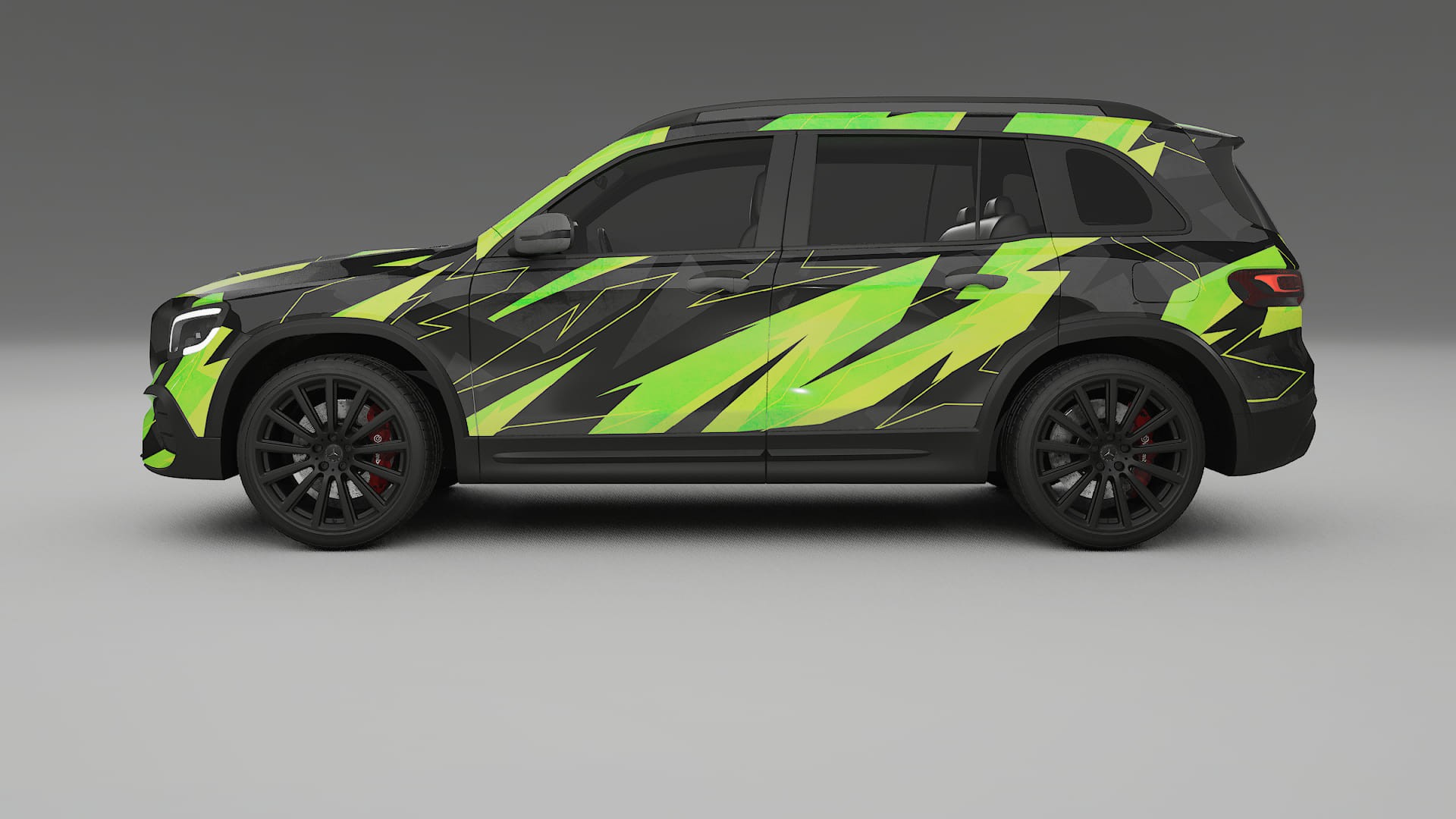 Mercedes AMG GLB NINJA TURTLES – Kit Wrap PPF Personalizzato in Pellicola Poliuretanica Stampabile