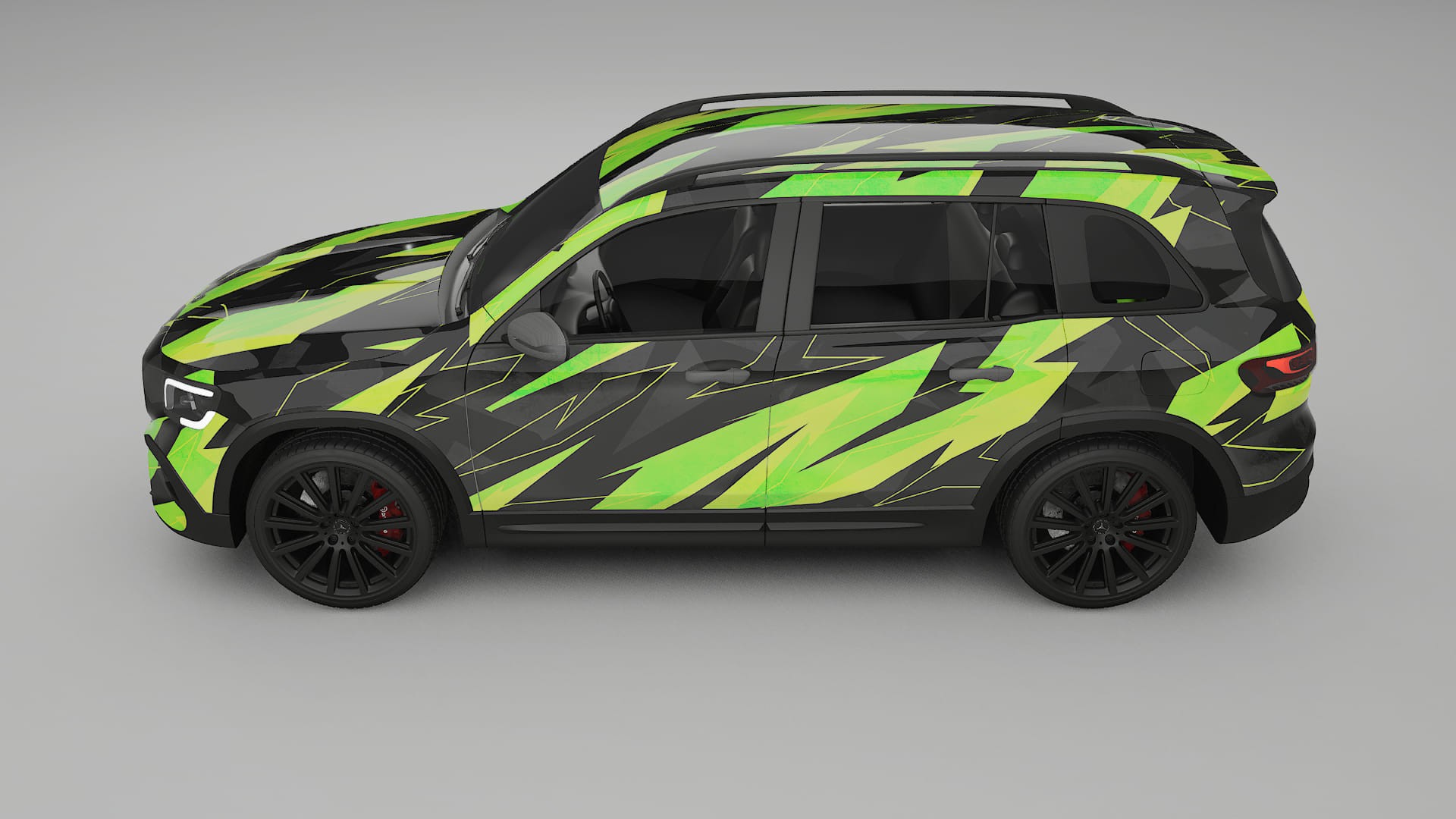 Mercedes AMG GLB NINJA TURTLES – Kit Wrap PPF Personalizzato in Pellicola Poliuretanica Stampabile
