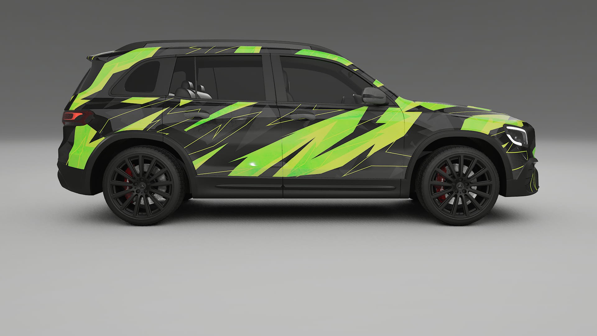 Mercedes AMG GLB NINJA TURTLES – Kit Wrap PPF Personalizzato in Pellicola Poliuretanica Stampabile