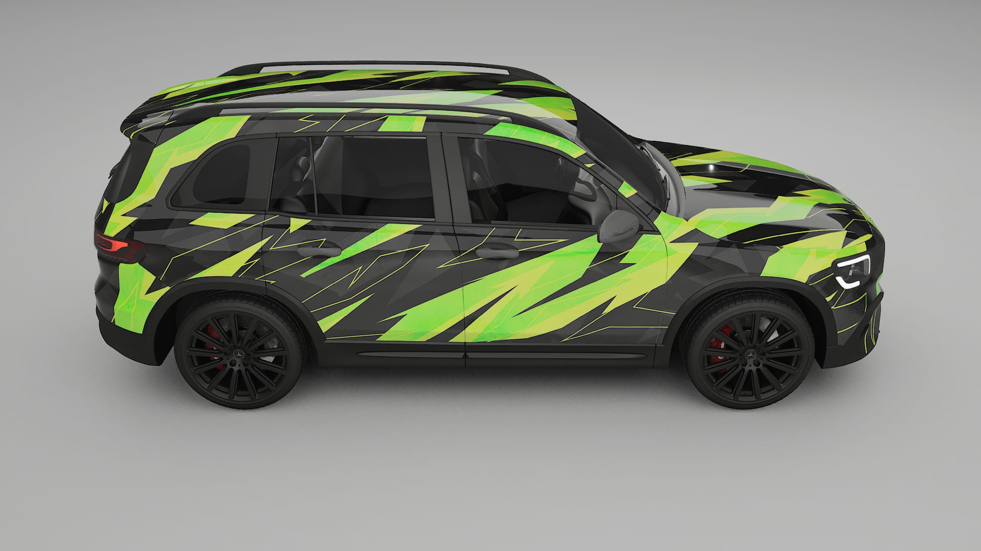 Mercedes AMG GLB NINJA TURTLES – Kit Wrap PPF Personalizzato in Pellicola Poliuretanica Stampabile