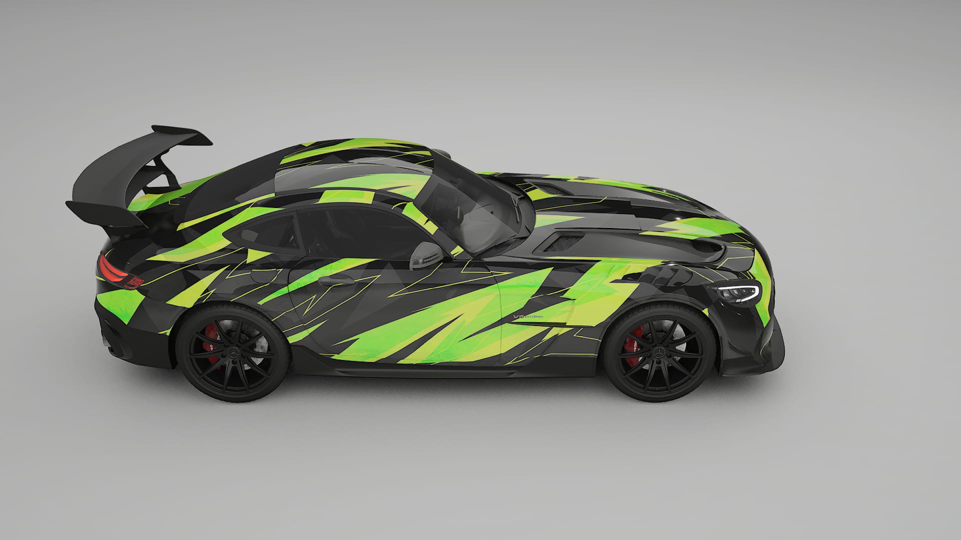 Mercedes AMG GT Black Series C192 Coupe NINJA TURTLES – Kit Wrap PPF Personalizzato in Pellicola Poliuretanica Stampabile