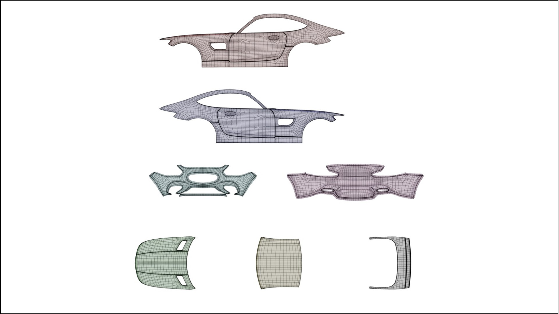 Mercedes AMG GT C190 Coupe NINJA TURTLES – Kit Wrap PPF Personalizzato in Pellicola Poliuretanica Stampabile