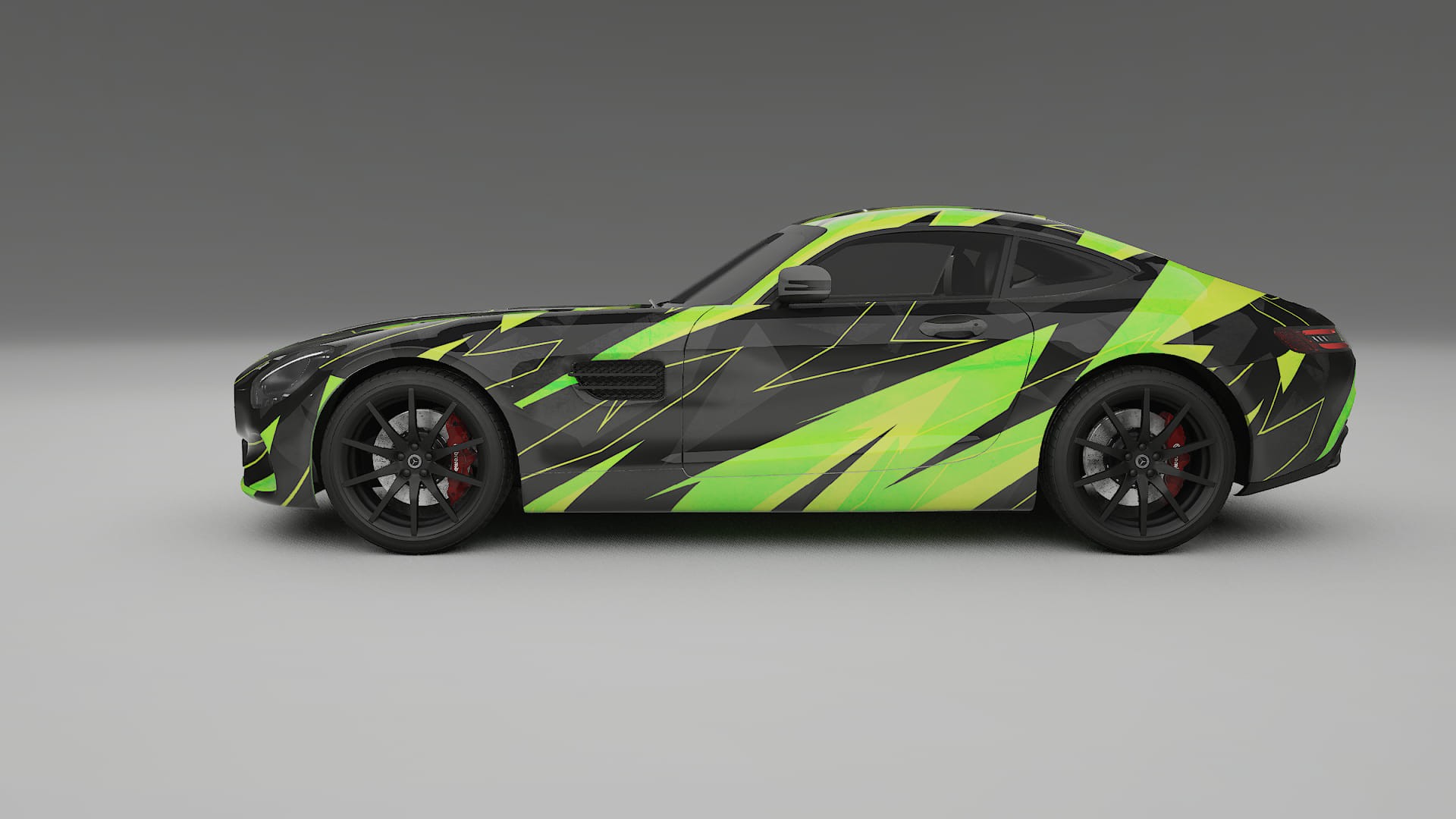 Mercedes AMG GT C190 Coupe NINJA TURTLES – Kit Wrap PPF Personalizzato in Pellicola Poliuretanica Stampabile
