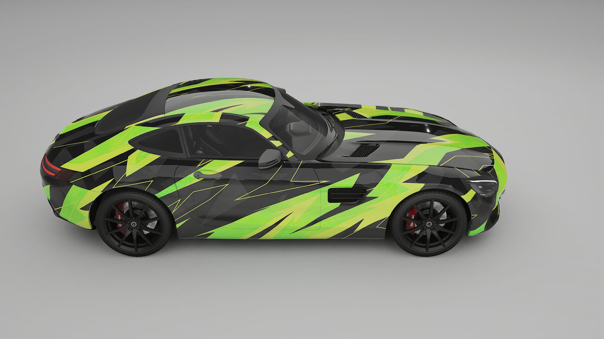 Mercedes AMG GT C190 Coupe NINJA TURTLES – Kit Wrap PPF Personalizzato in Pellicola Poliuretanica Stampabile
