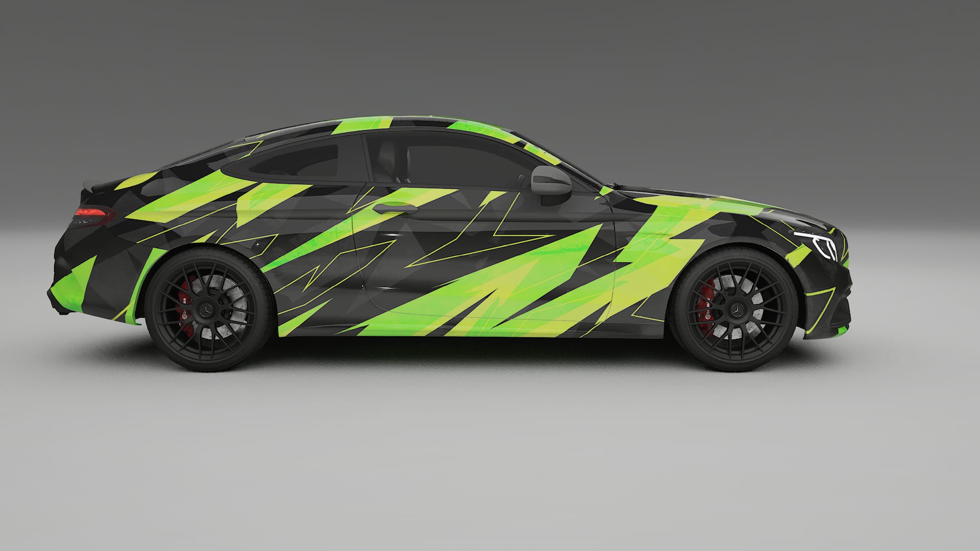 Mercedes C63 AMG W205 Coupe NINJA TURTLES – Kit Wrap PPF Personalizzato in Pellicola Poliuretanica Stampabile