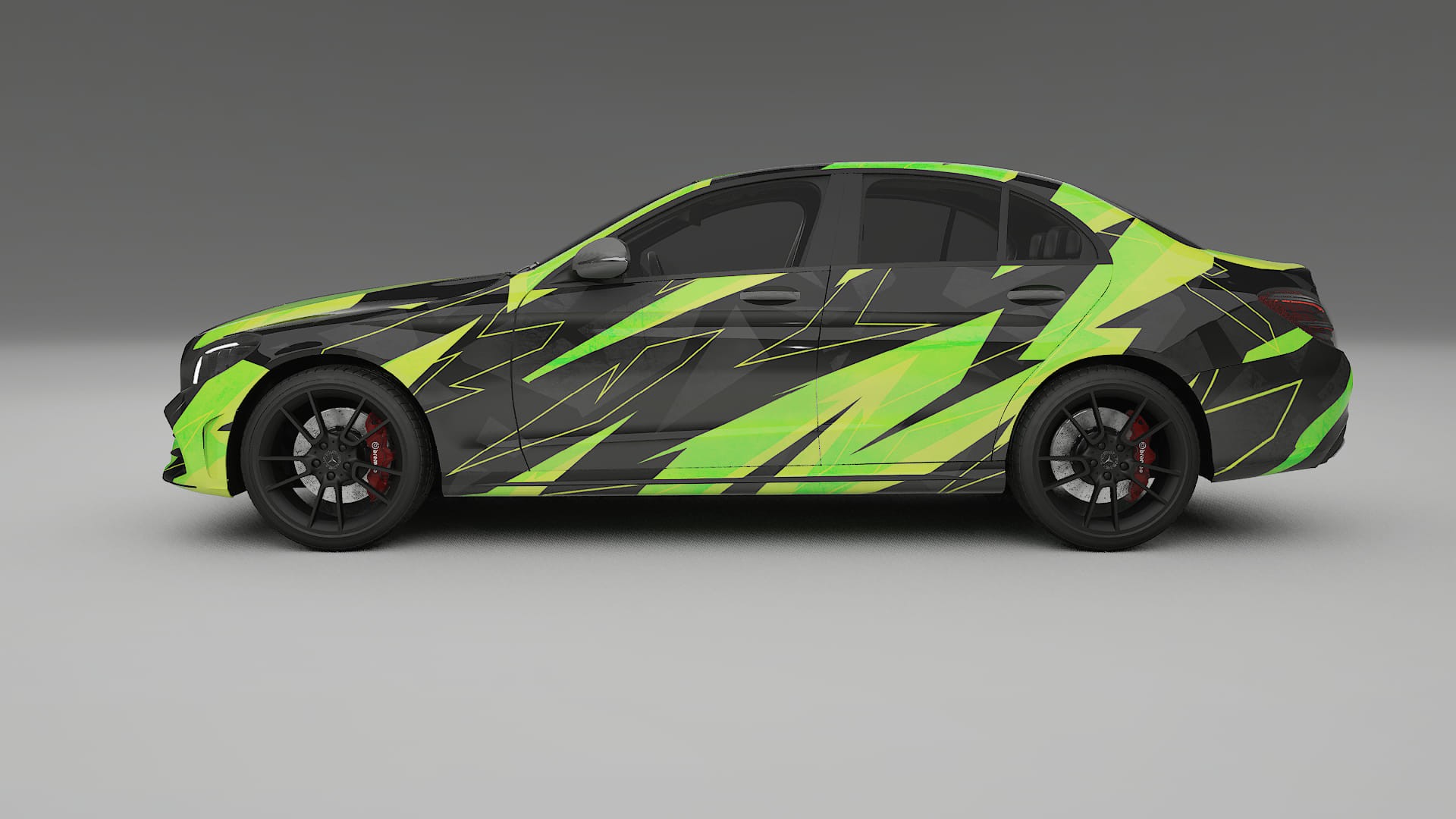 Mercedes C-class W205 AMG sedan NINJA TURTLES – Kit Wrap PPF Personalizzato in Pellicola Poliuretanica Stampabile