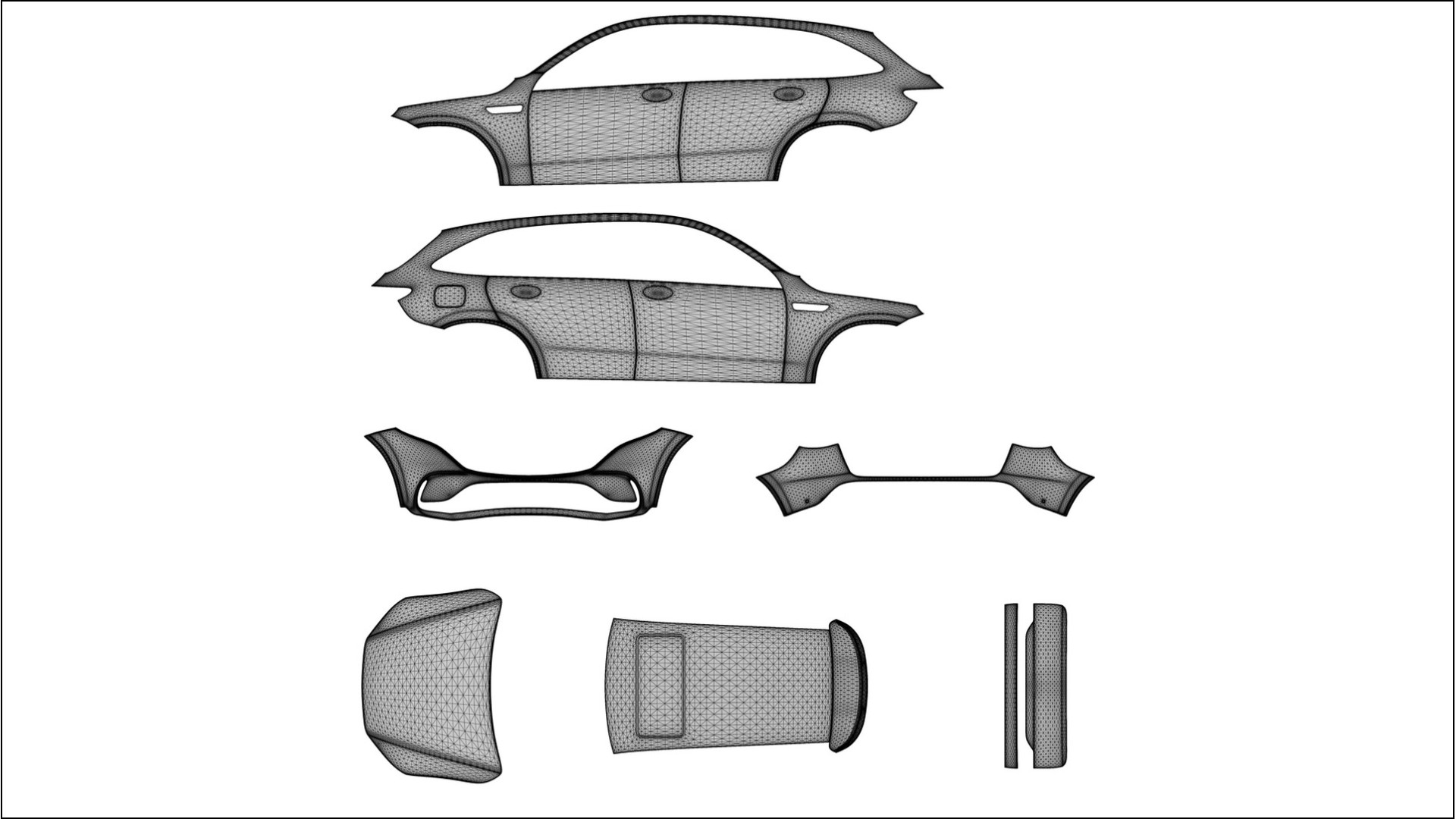 Mercedes EQC AMG NINJA TURTLES – Kit Wrap PPF Personalizzato in Pellicola Poliuretanica Stampabile