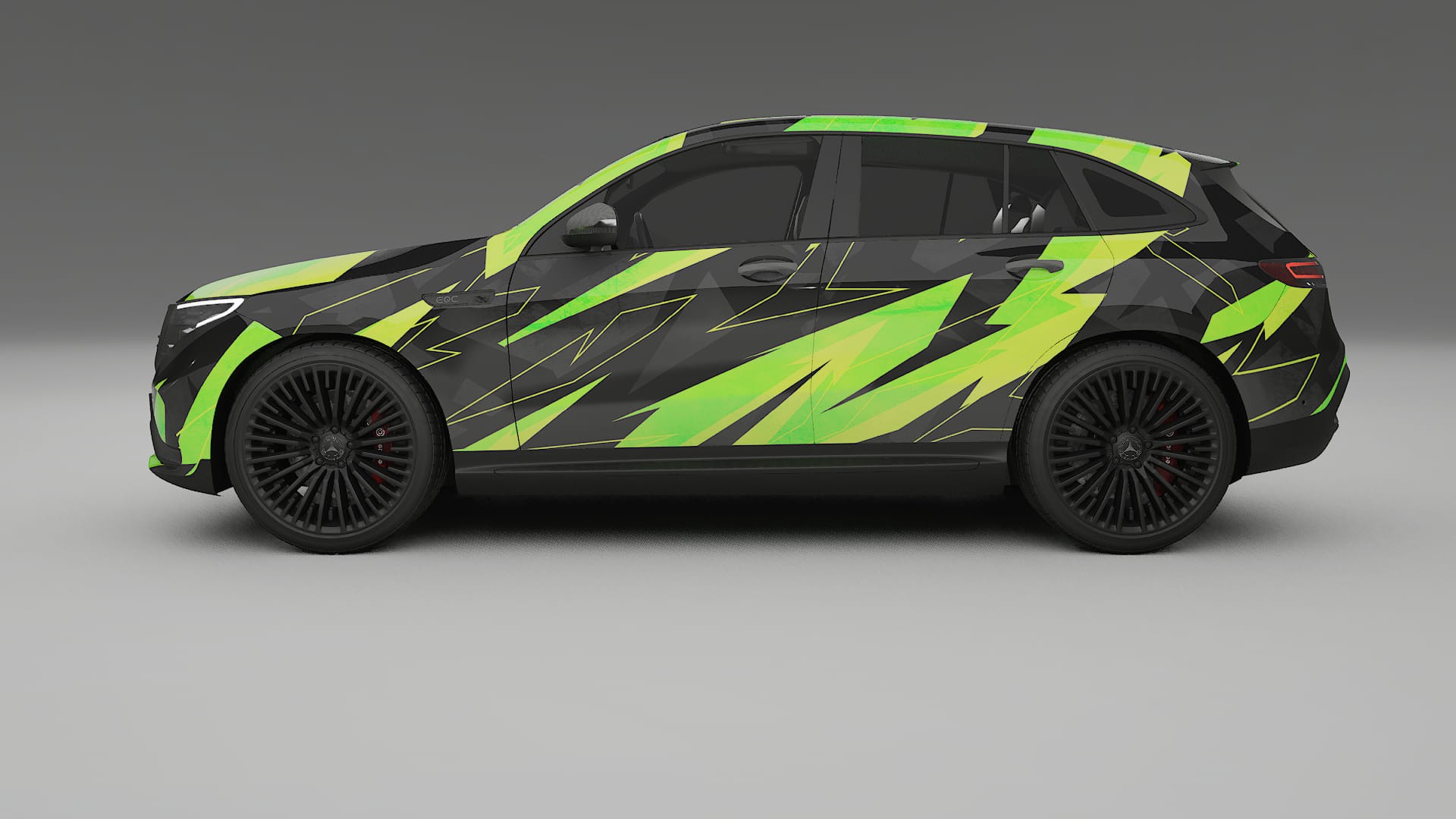 Mercedes EQC AMG NINJA TURTLES – Kit Wrap PPF Personalizzato in Pellicola Poliuretanica Stampabile