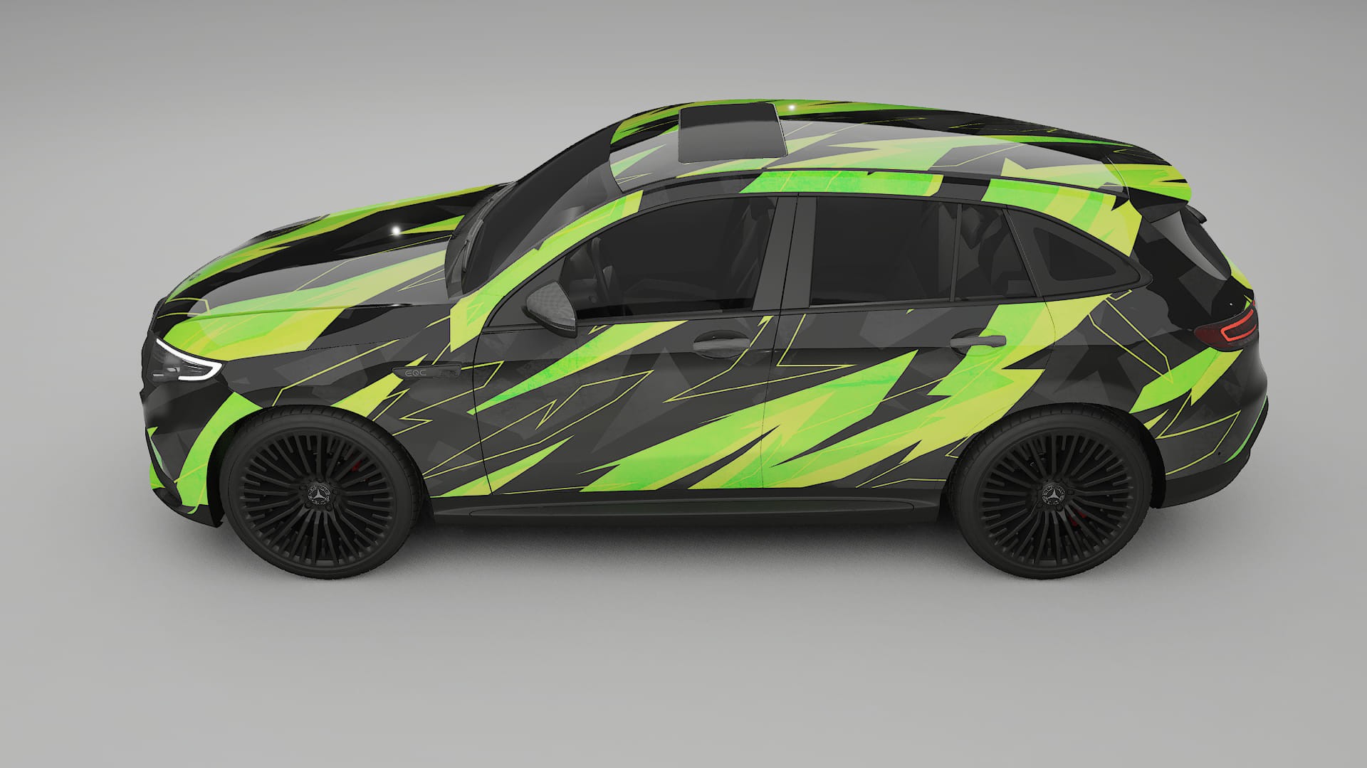 Mercedes EQC AMG NINJA TURTLES – Kit Wrap PPF Personalizzato in Pellicola Poliuretanica Stampabile