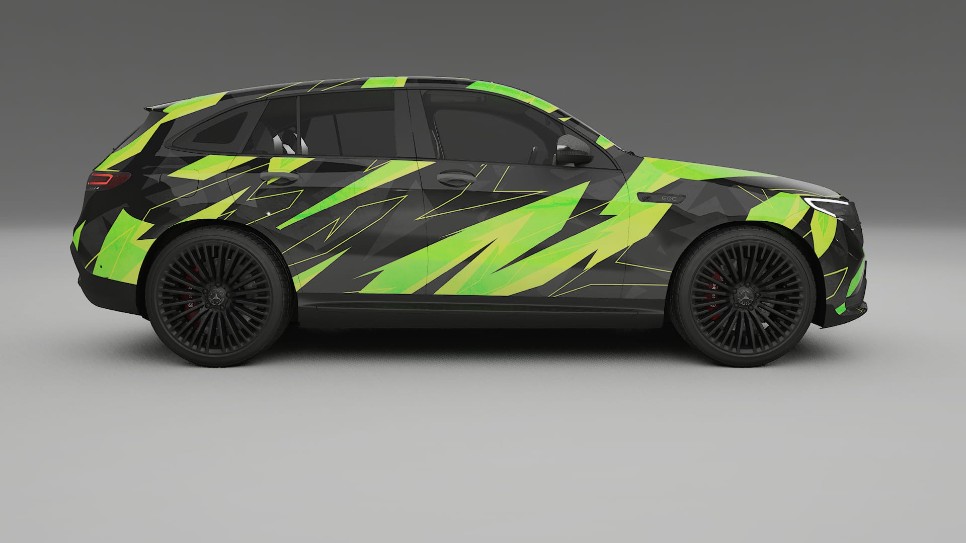 Mercedes EQC AMG NINJA TURTLES – Kit Wrap PPF Personalizzato in Pellicola Poliuretanica Stampabile
