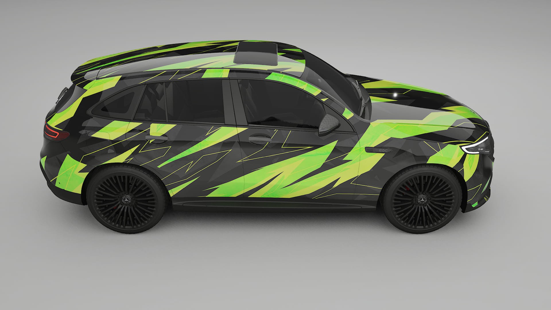 Mercedes EQC AMG NINJA TURTLES – Kit Wrap PPF Personalizzato in Pellicola Poliuretanica Stampabile