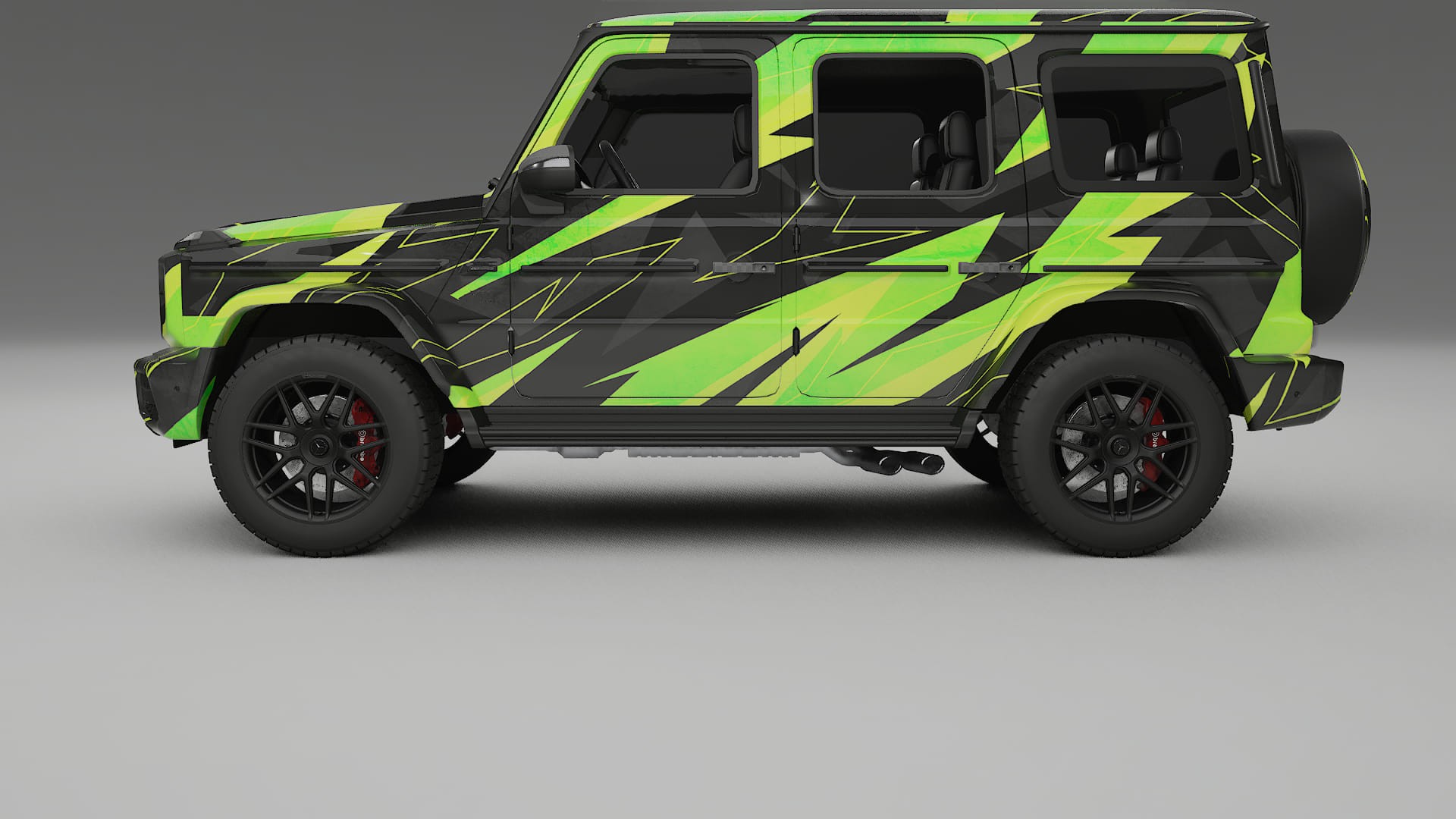 Mercedes G63 AMG W463A NINJA TURTLES – Kit Wrap PPF Personalizzato in Pellicola Poliuretanica Stampabile