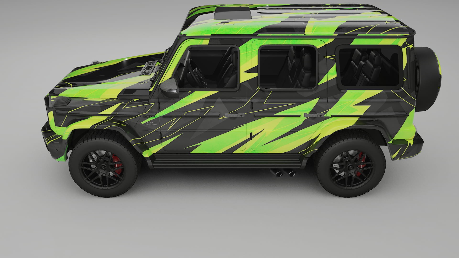 Mercedes G63 AMG W463A NINJA TURTLES – Kit Wrap PPF Personalizzato in Pellicola Poliuretanica Stampabile
