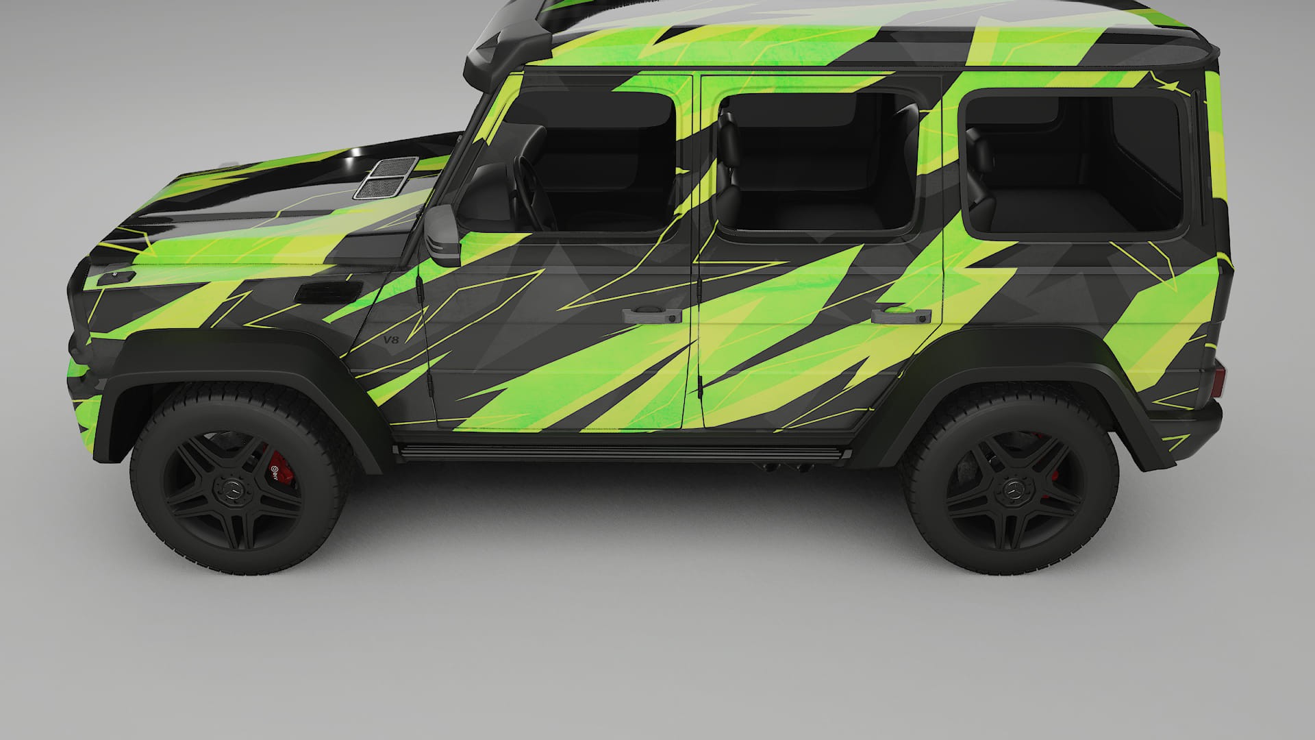 Mercedes G-class 4x4 W463 NINJA TURTLES – Kit Wrap PPF Personalizzato in Pellicola Poliuretanica Stampabile