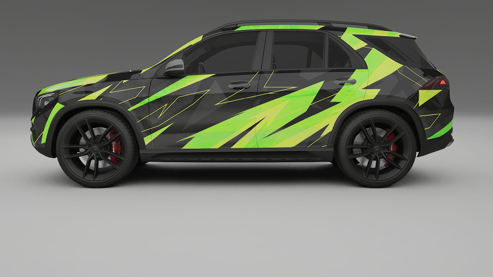 Mercedes GLE W167 NINJA TURTLES – Kit Wrap PPF Personalizzato in Pellicola Poliuretanica Stampabile