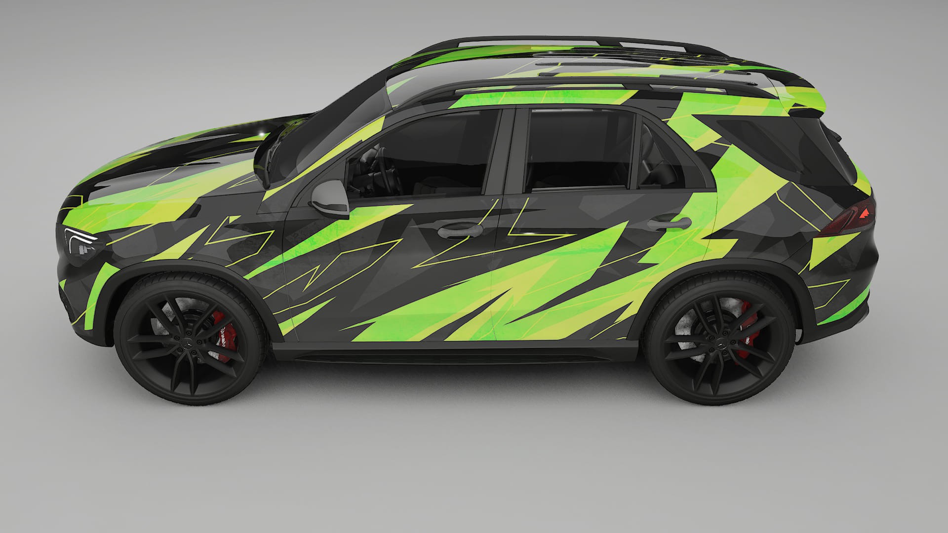 Mercedes GLE W167 NINJA TURTLES – Kit Wrap PPF Personalizzato in Pellicola Poliuretanica Stampabile