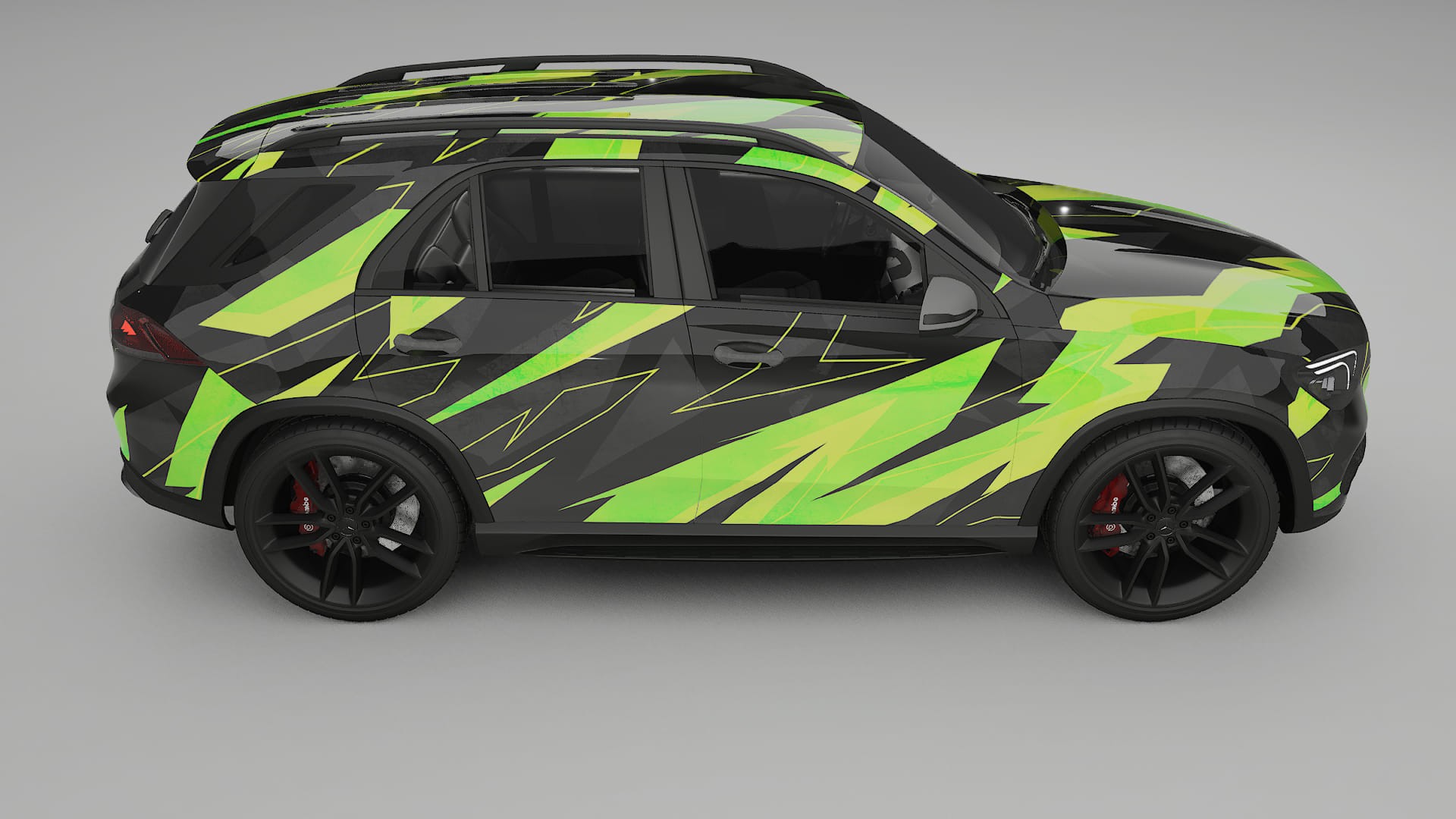 Mercedes GLE W167 NINJA TURTLES – Kit Wrap PPF Personalizzato in Pellicola Poliuretanica Stampabile