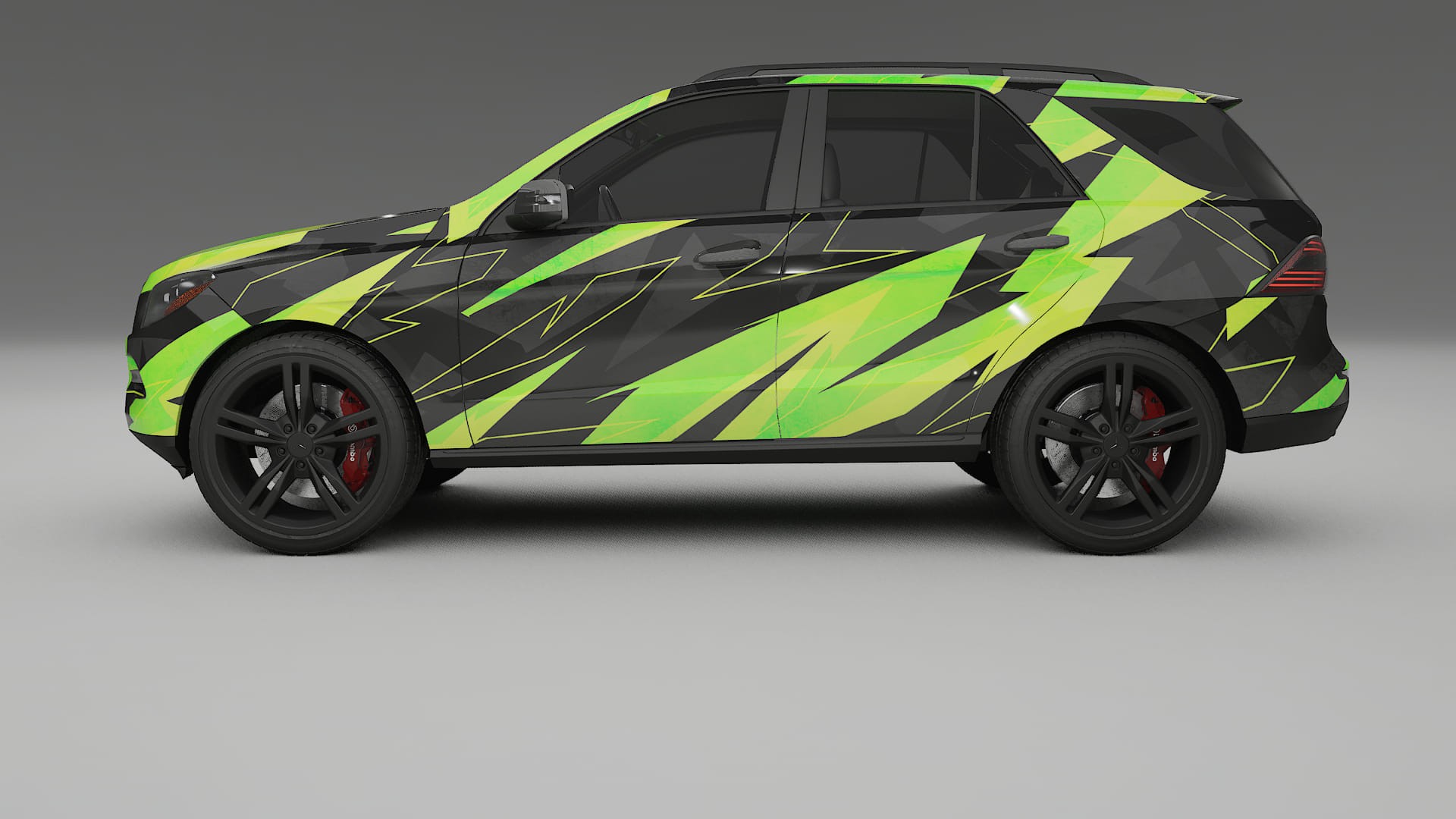 Mercedes M-class W166 NINJA TURTLES – Kit Wrap PPF Personalizzato in Pellicola Poliuretanica Stampabile