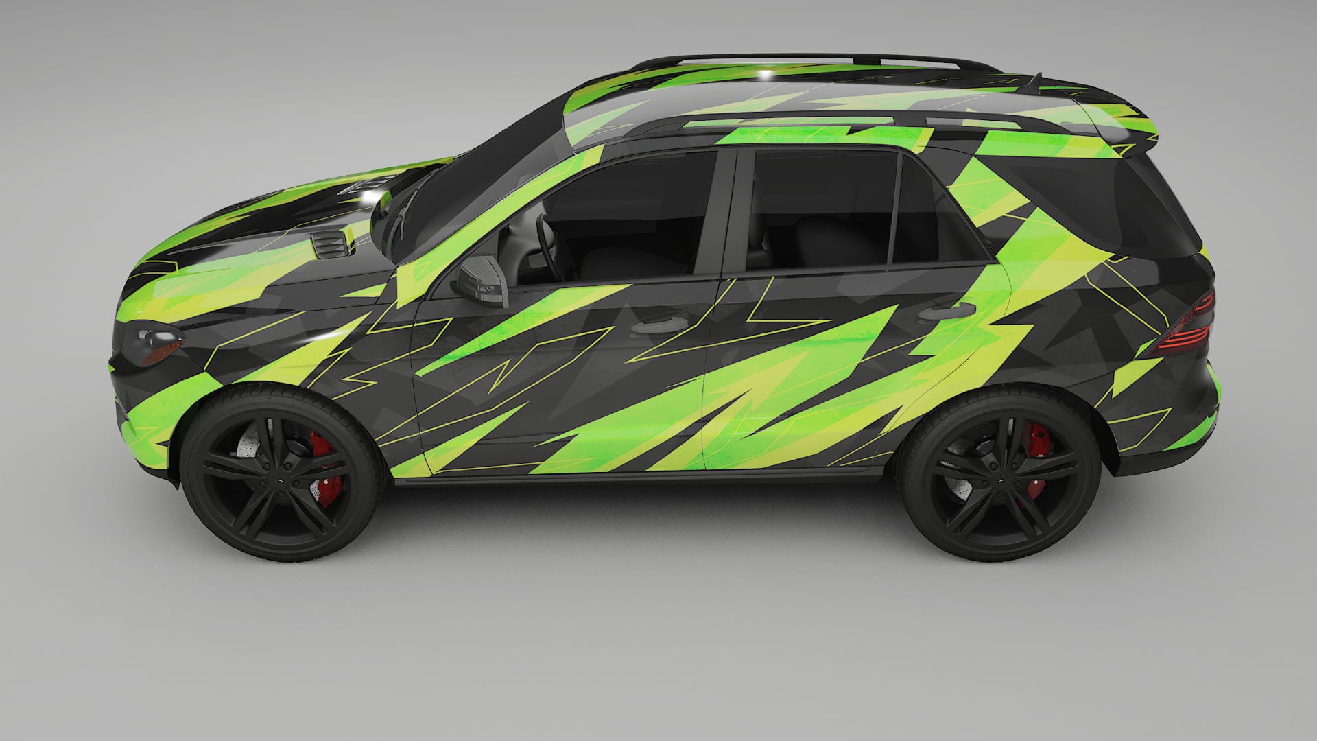 Mercedes M-class W166 NINJA TURTLES – Kit Wrap PPF Personalizzato in Pellicola Poliuretanica Stampabile