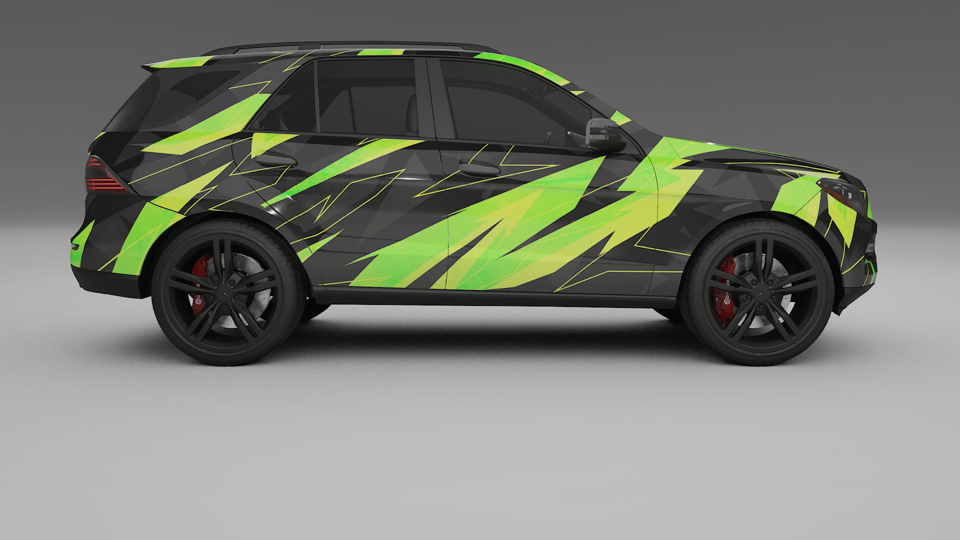 Mercedes M-class W166 NINJA TURTLES – Kit Wrap PPF Personalizzato in Pellicola Poliuretanica Stampabile