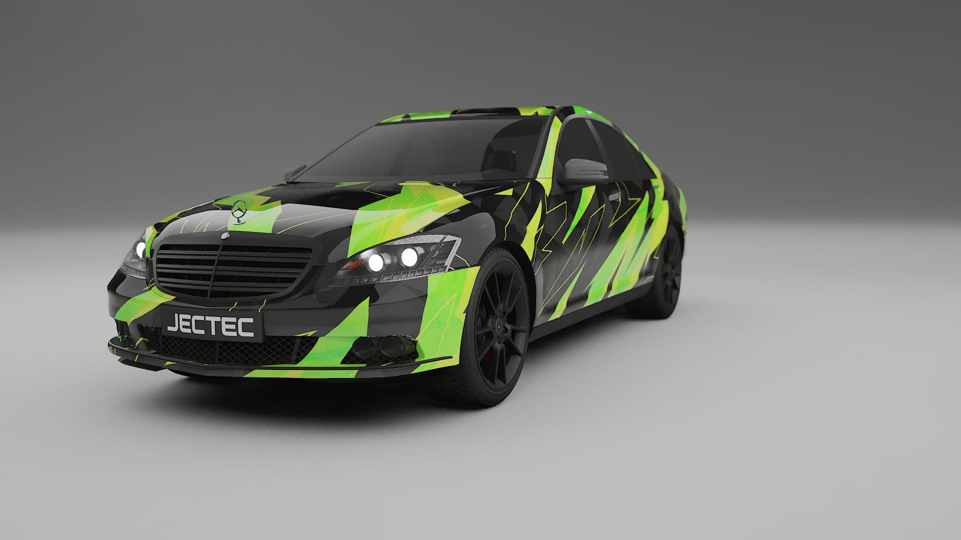 Mercedes S-class W221 facelift LCI NINJA TURTLES – Kit Wrap PPF Personalizzato in Pellicola Poliuretanica Stampabile