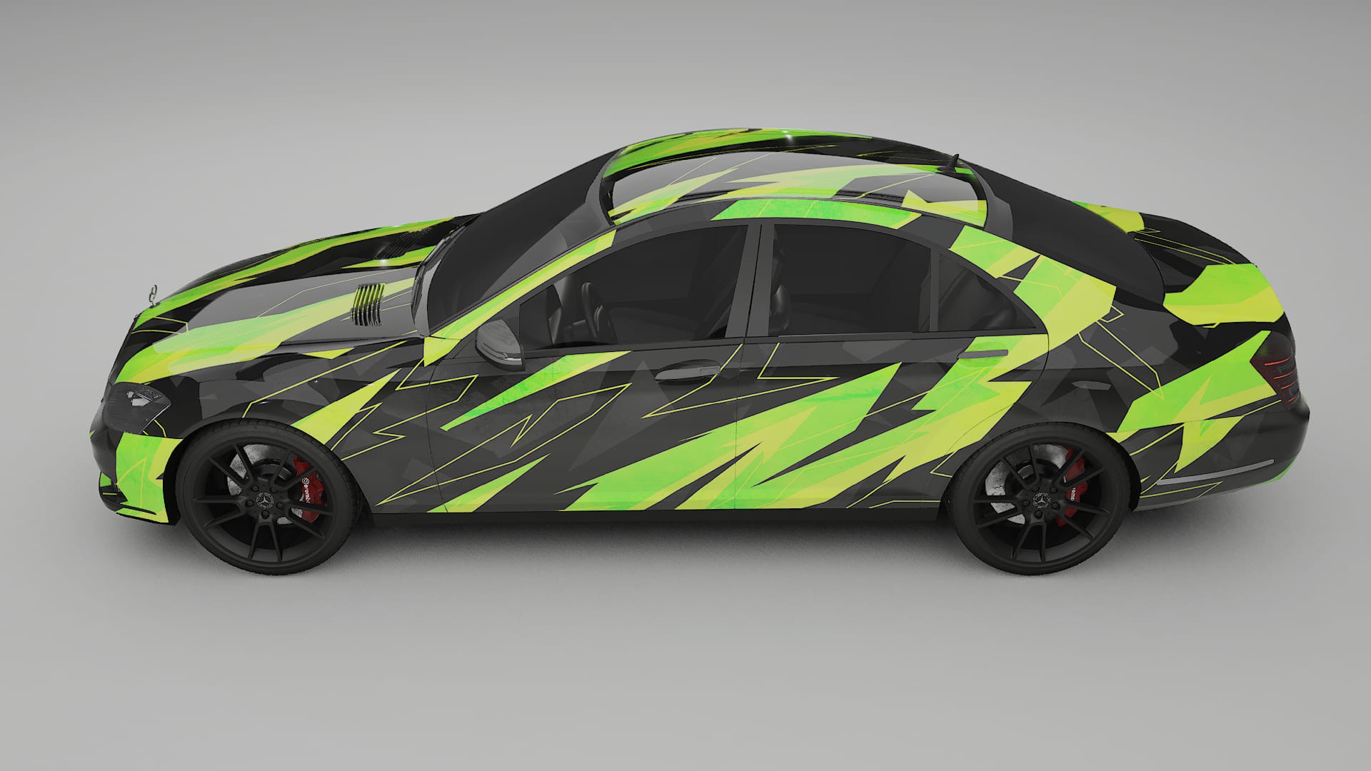 Mercedes S-class W221 facelift LCI NINJA TURTLES – Kit Wrap PPF Personalizzato in Pellicola Poliuretanica Stampabile