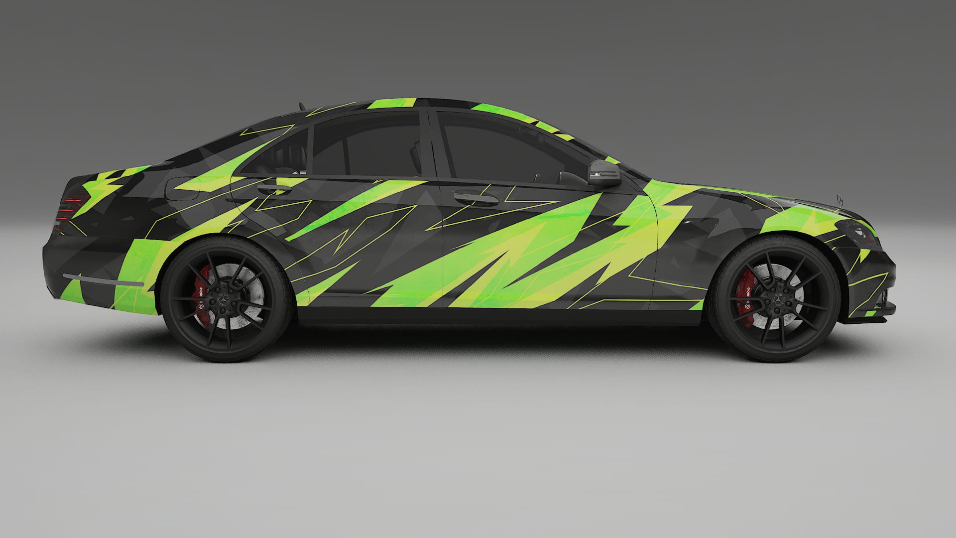 Mercedes S-class W221 facelift LCI NINJA TURTLES – Kit Wrap PPF Personalizzato in Pellicola Poliuretanica Stampabile