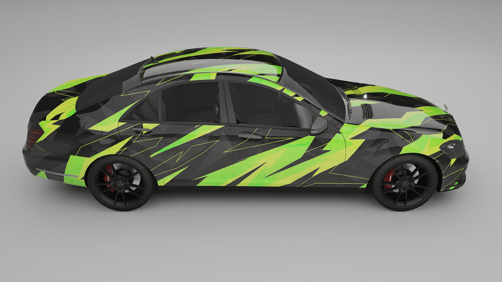 Mercedes S-class W221 facelift LCI NINJA TURTLES – Kit Wrap PPF Personalizzato in Pellicola Poliuretanica Stampabile