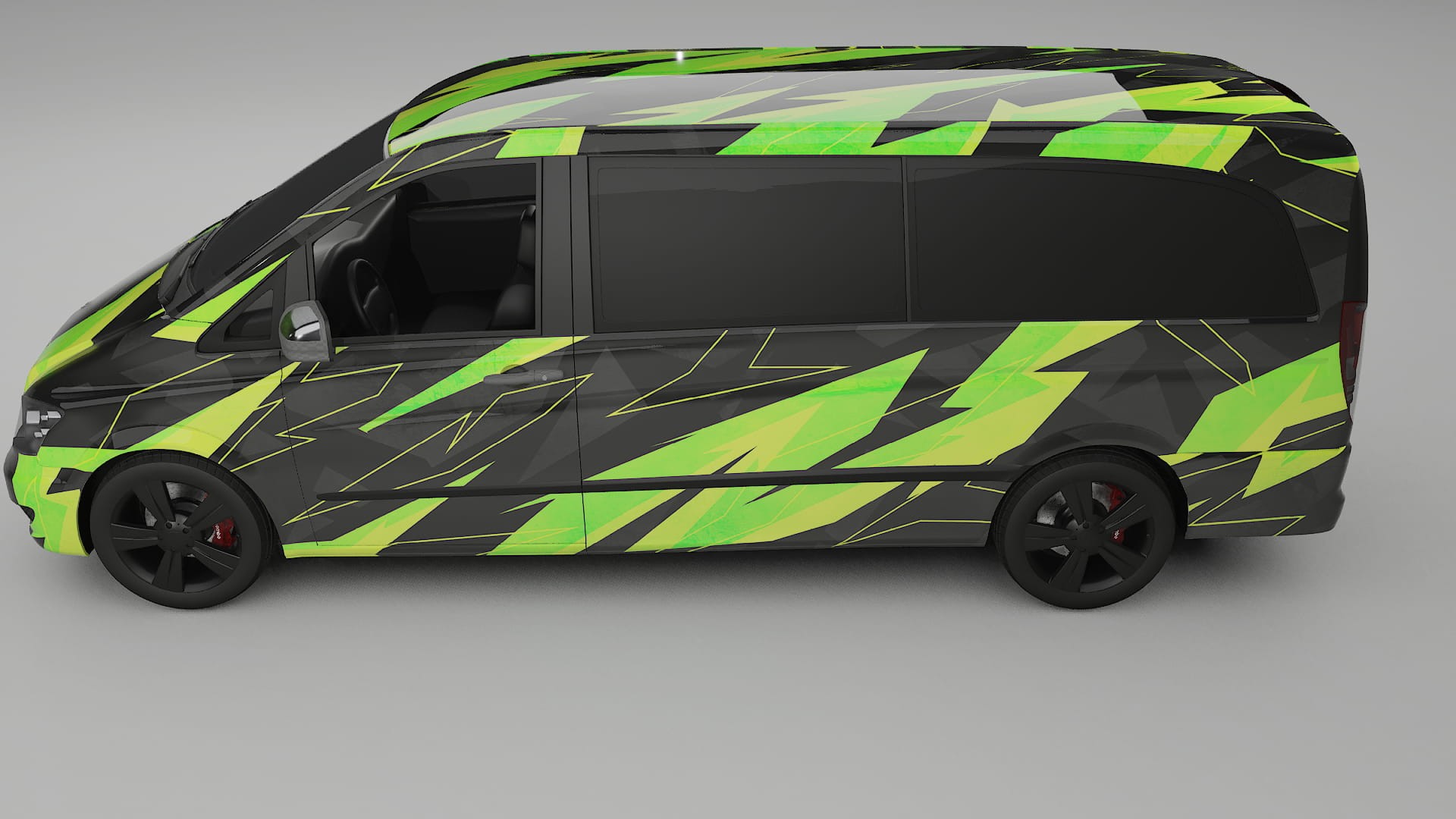 Mercedes Viano Extralong W439 Facelift LCI NINJA TURTLES – Kit Wrap PPF Personalizzato in Pellicola Poliuretanica Stampabile